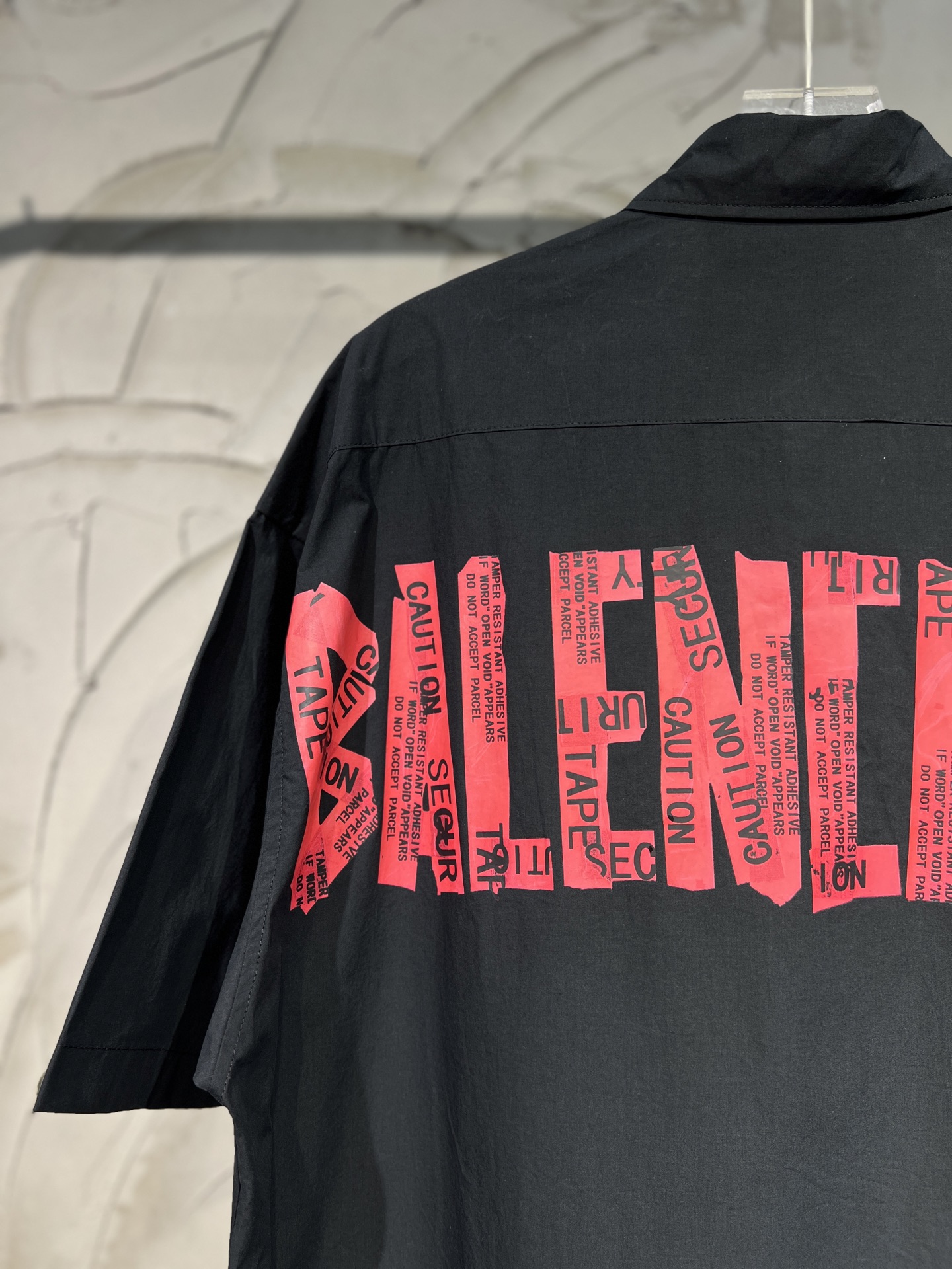 Balenciaga Black Cotton Shirt With Logo（830981TRM281000）