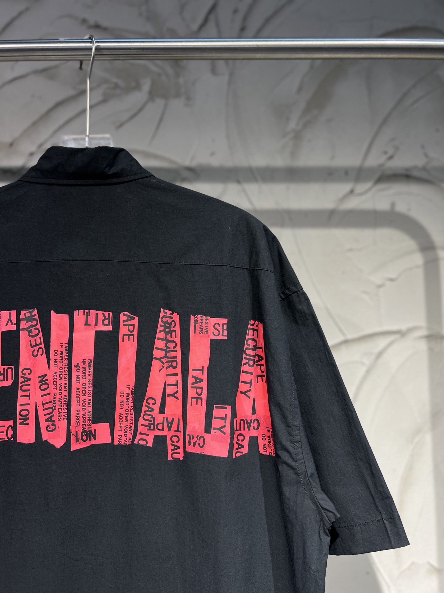 Balenciaga Black Cotton Shirt With Logo（830981TRM281000）