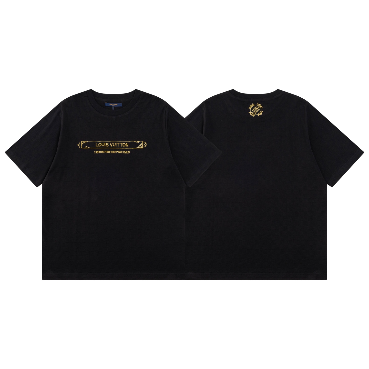 LOUIS VUITTON Pique T-shirt Damier Embellished（1AHW18）