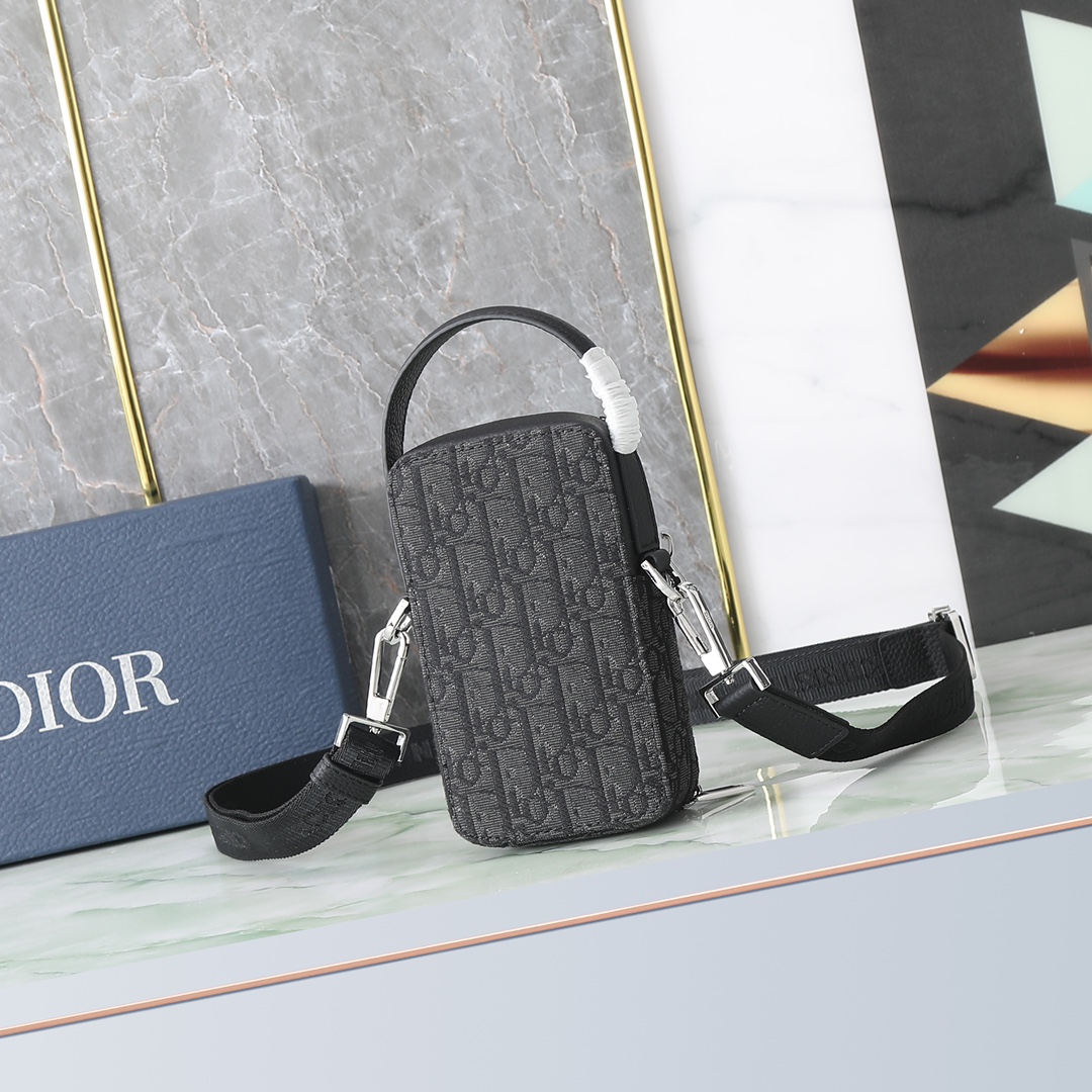 Dior Micro Rider Pouch Beige and Black（2OBCA326YSE-H05E）