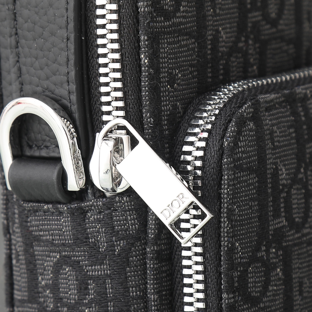 Dior Micro Rider Pouch Beige and Black（2OBCA326YSE-H05E）