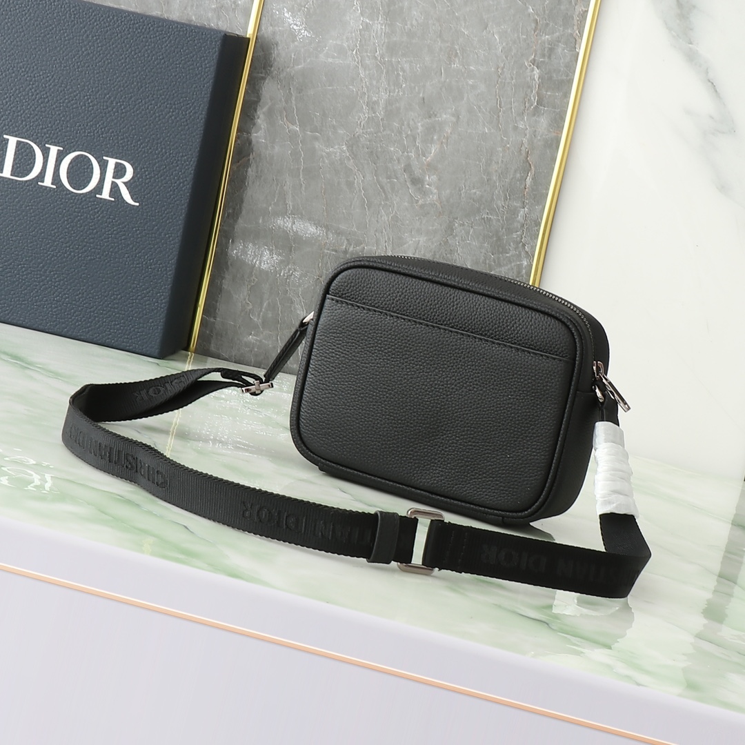 Dior Oblique Jacquard Canvas With Grainy Calfskin Messenger Bag, Shoulder Bag, Crossbody Bag（2ESWS034YKS-H27E）