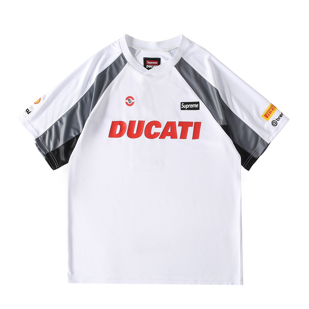 Supreme x DUCATI Soccer Jersey (SUP-SS24-274）