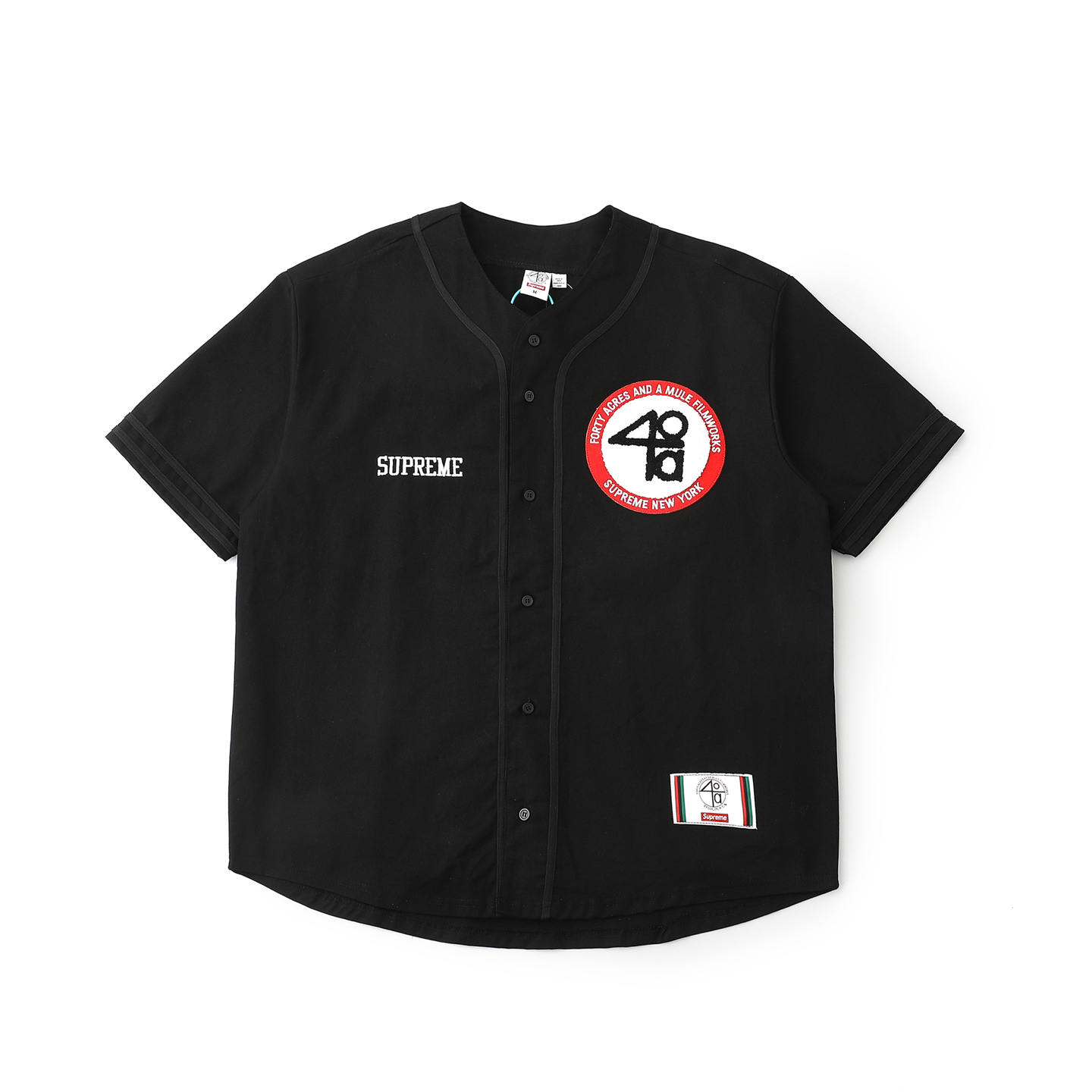 Supreme x 40 Acres Twill Baseball Jersey 