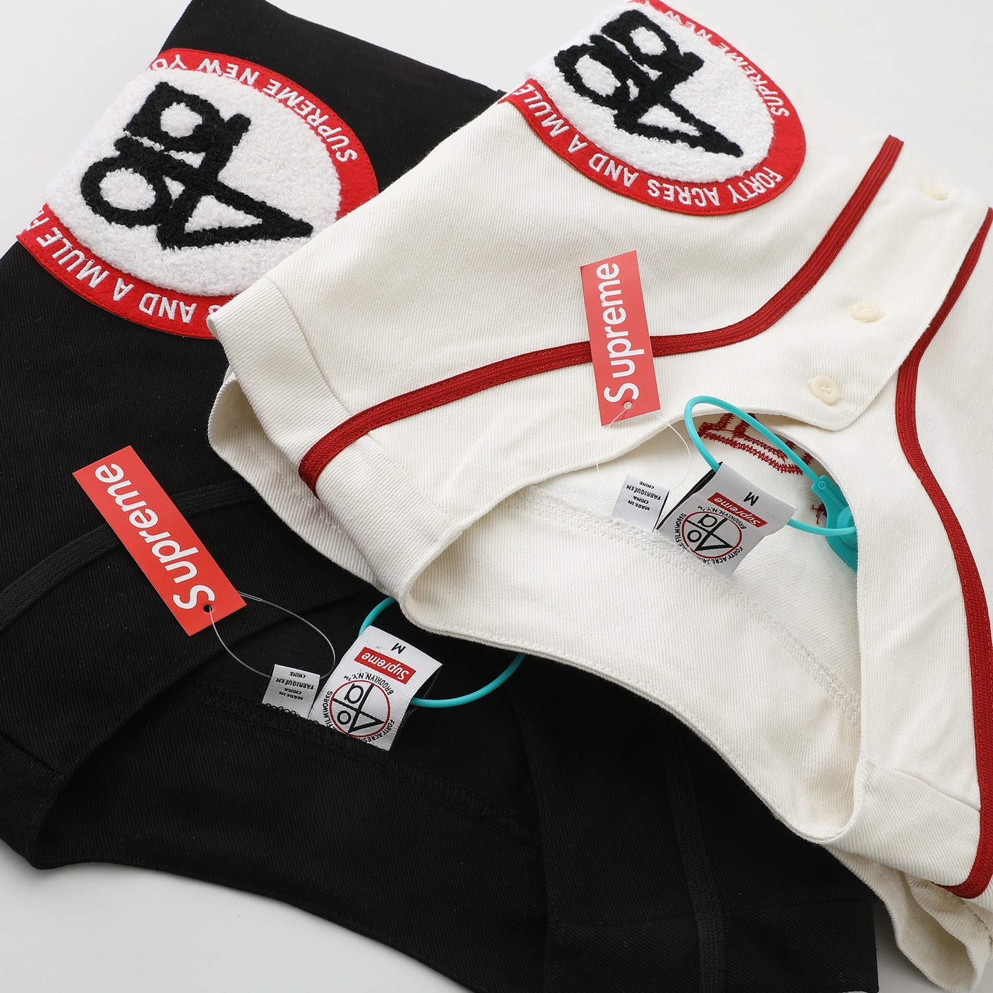 Supreme x 40 Acres Twill Baseball Jersey "Natural"（SUP-SS25-246）