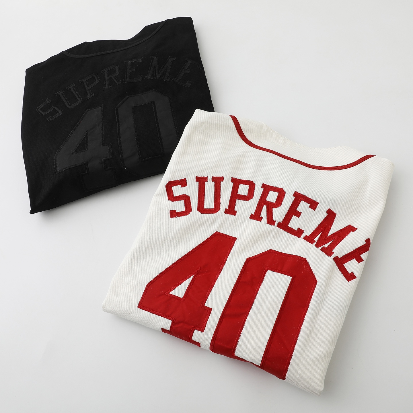 Supreme x 40 Acres Twill Baseball Jersey "Natural"（SUP-SS25-246）
