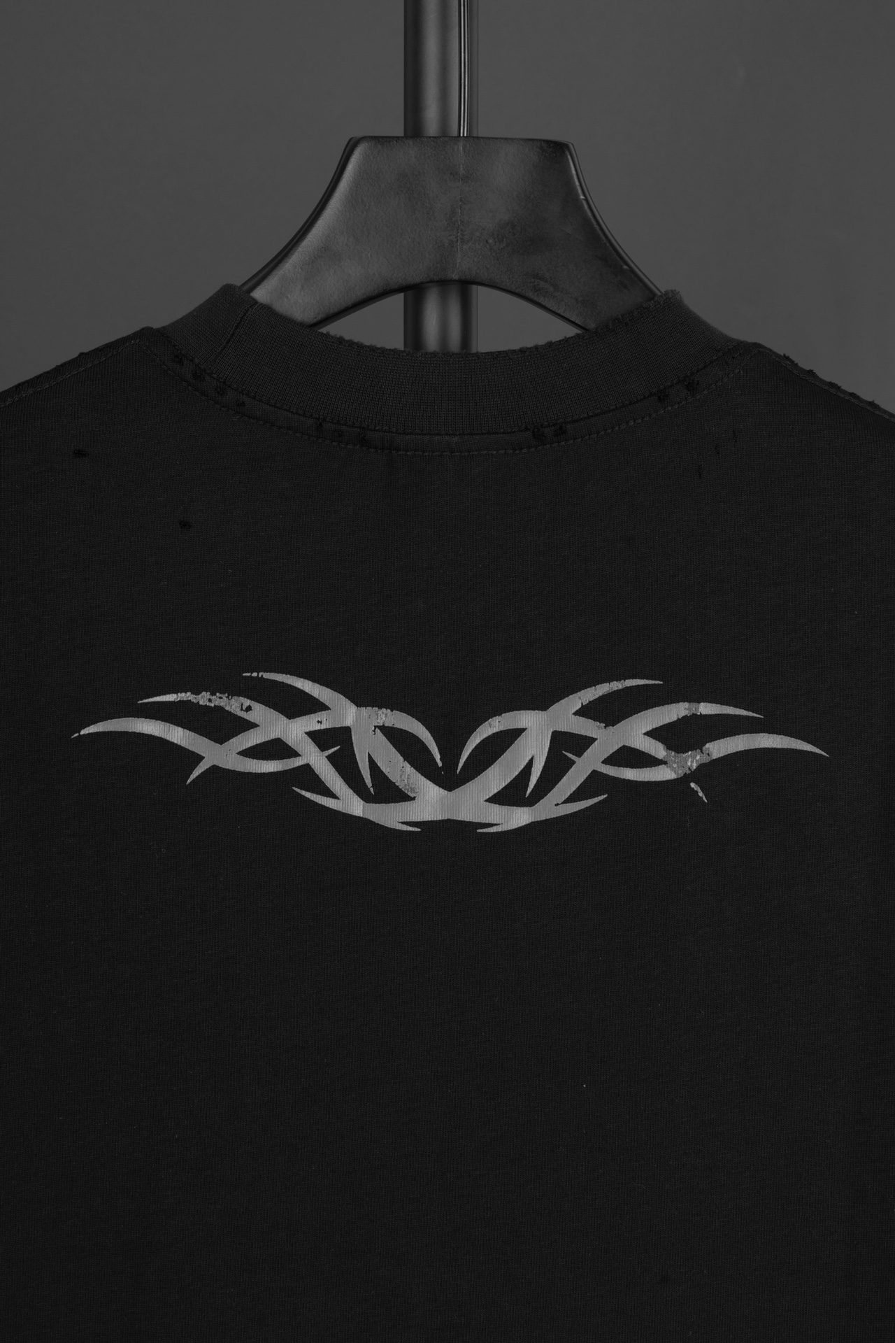 Balenciaga Vintage Jersey T-Shirt in Black（764235TRVA3-1576）