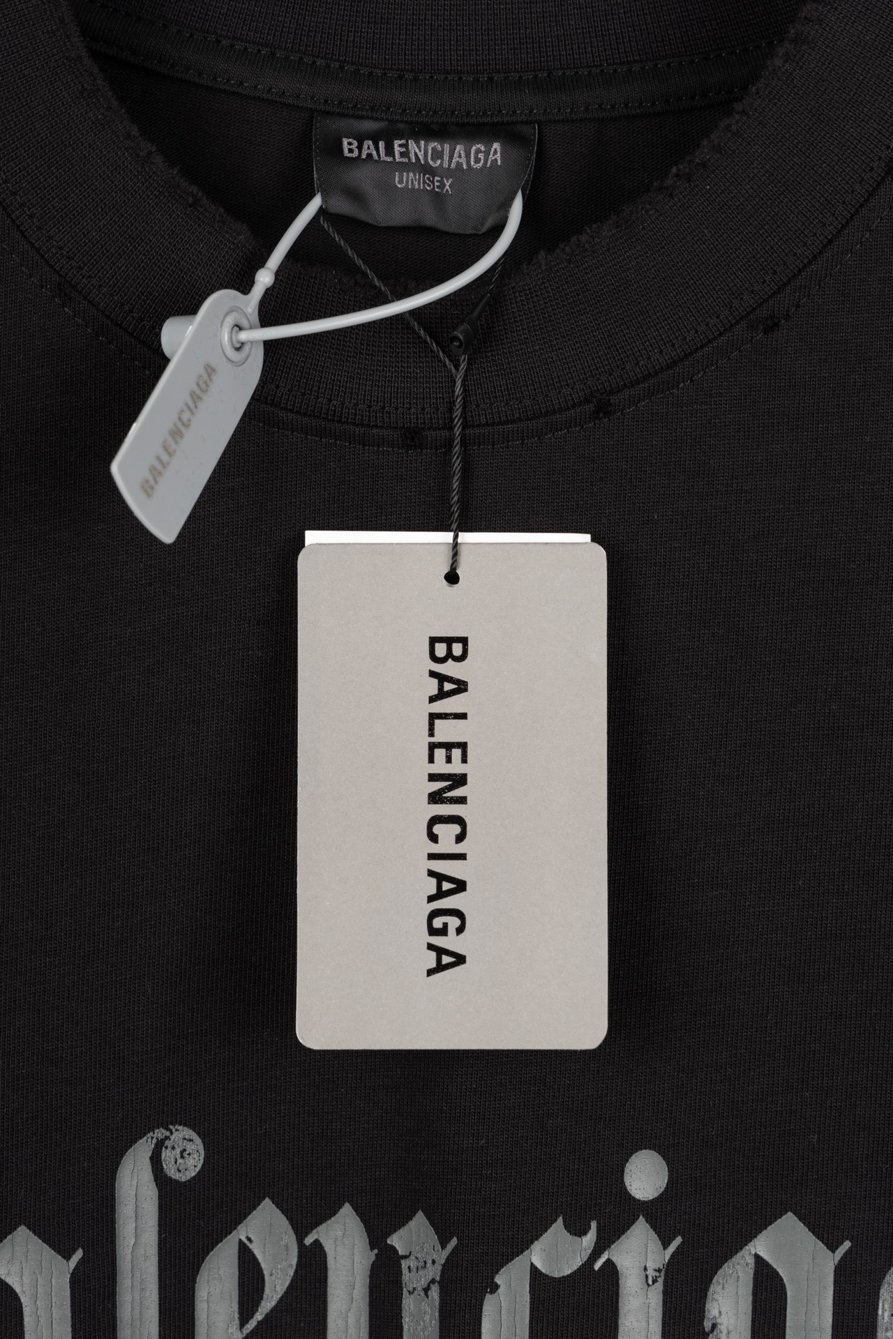 Balenciaga Vintage Jersey T-Shirt in Black（764235TRVA3-1576）