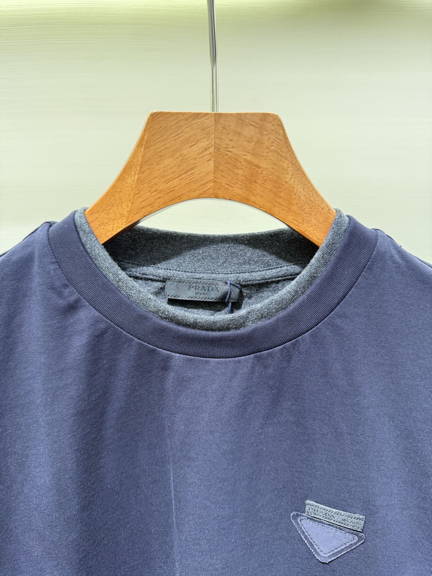 Prada Men's Divisa Layered Crewneck T-Shirt  (UJN912-11CD-F095J-S-WMO）