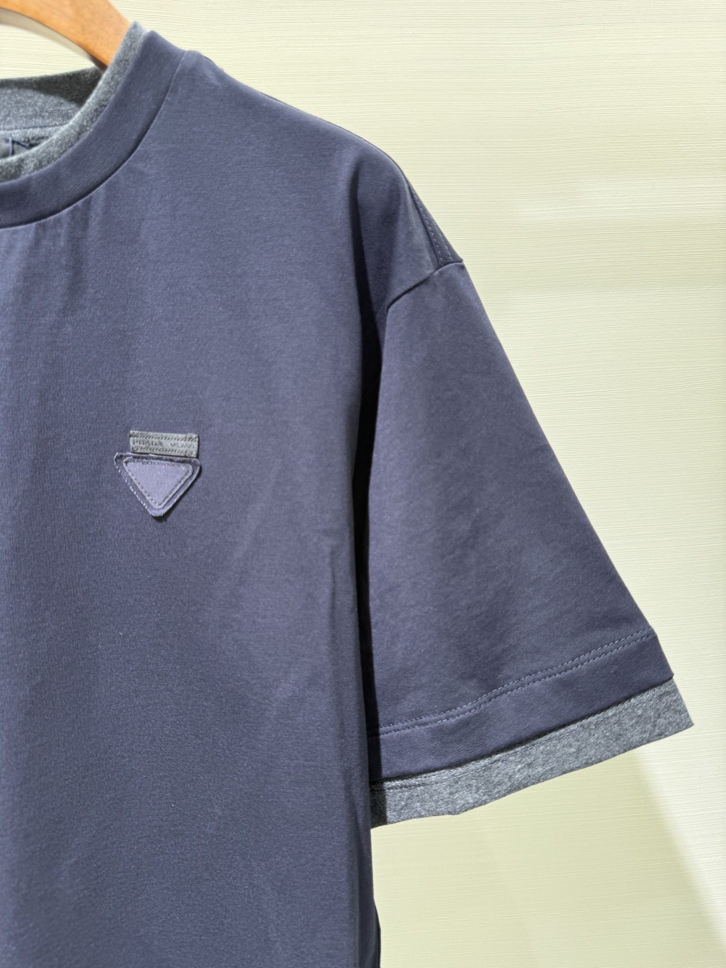 Prada Men's Divisa Layered Crewneck T-Shirt  (UJN912-11CD-F095J-S-WMO）