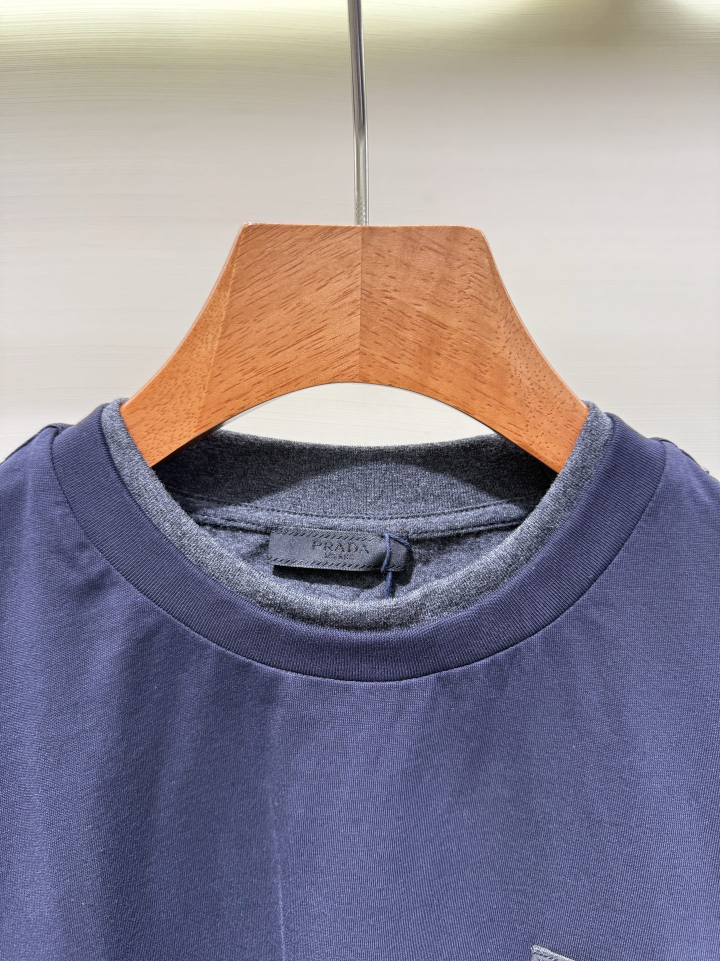 Prada Men's Divisa Layered Crewneck T-Shirt  (UJN912-11CD-F095J-S-WMO）