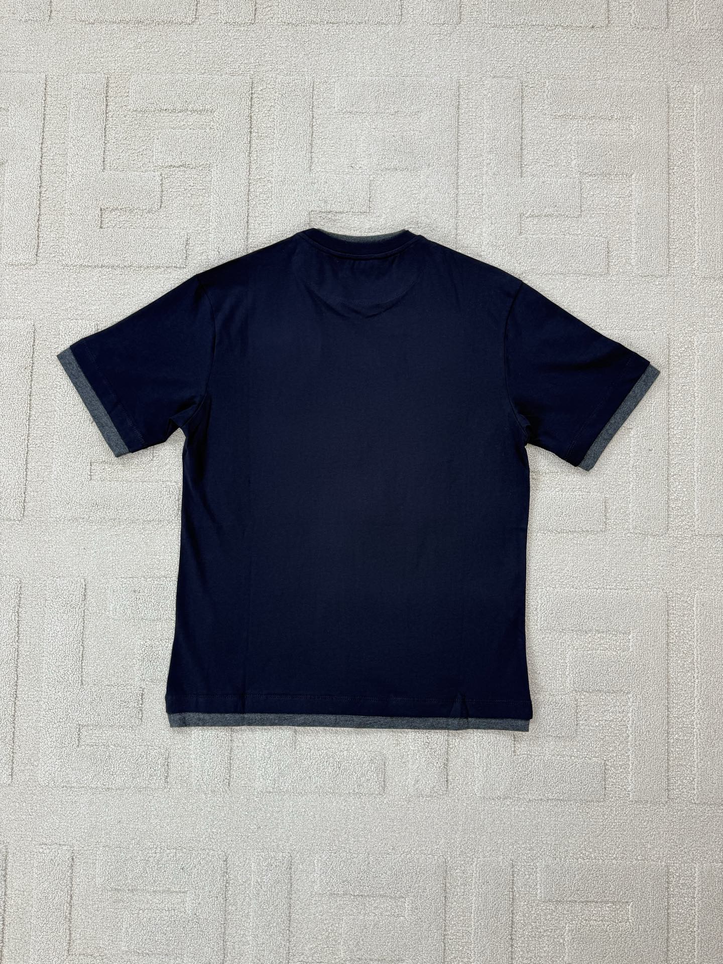 Prada Men's Divisa Layered Crewneck T-Shirt  (UJN912-11CD-F095J-S-WMO）