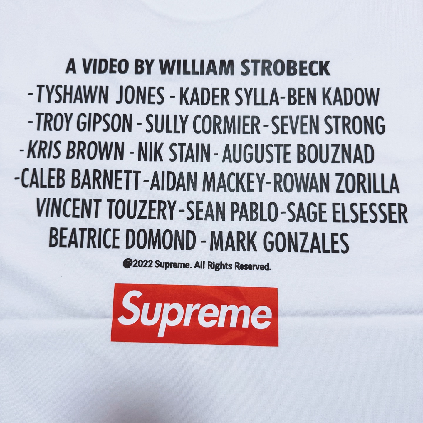 Supreme FW22 Week 14 Play Dead Tee (SUP-FW22-784）