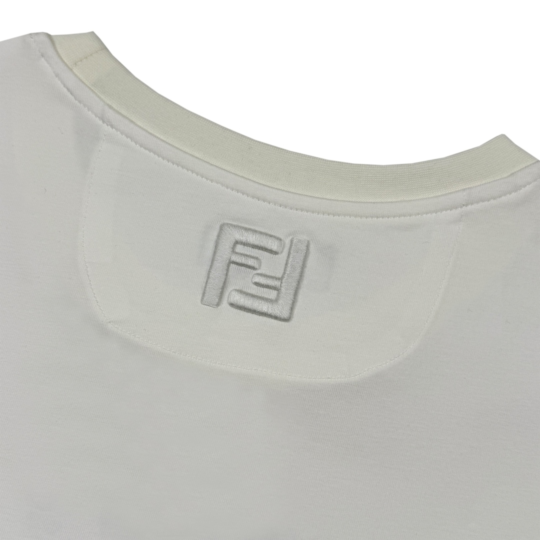 FENDI T-Shirt Cotton White (FY0936ATLJF0QA0）