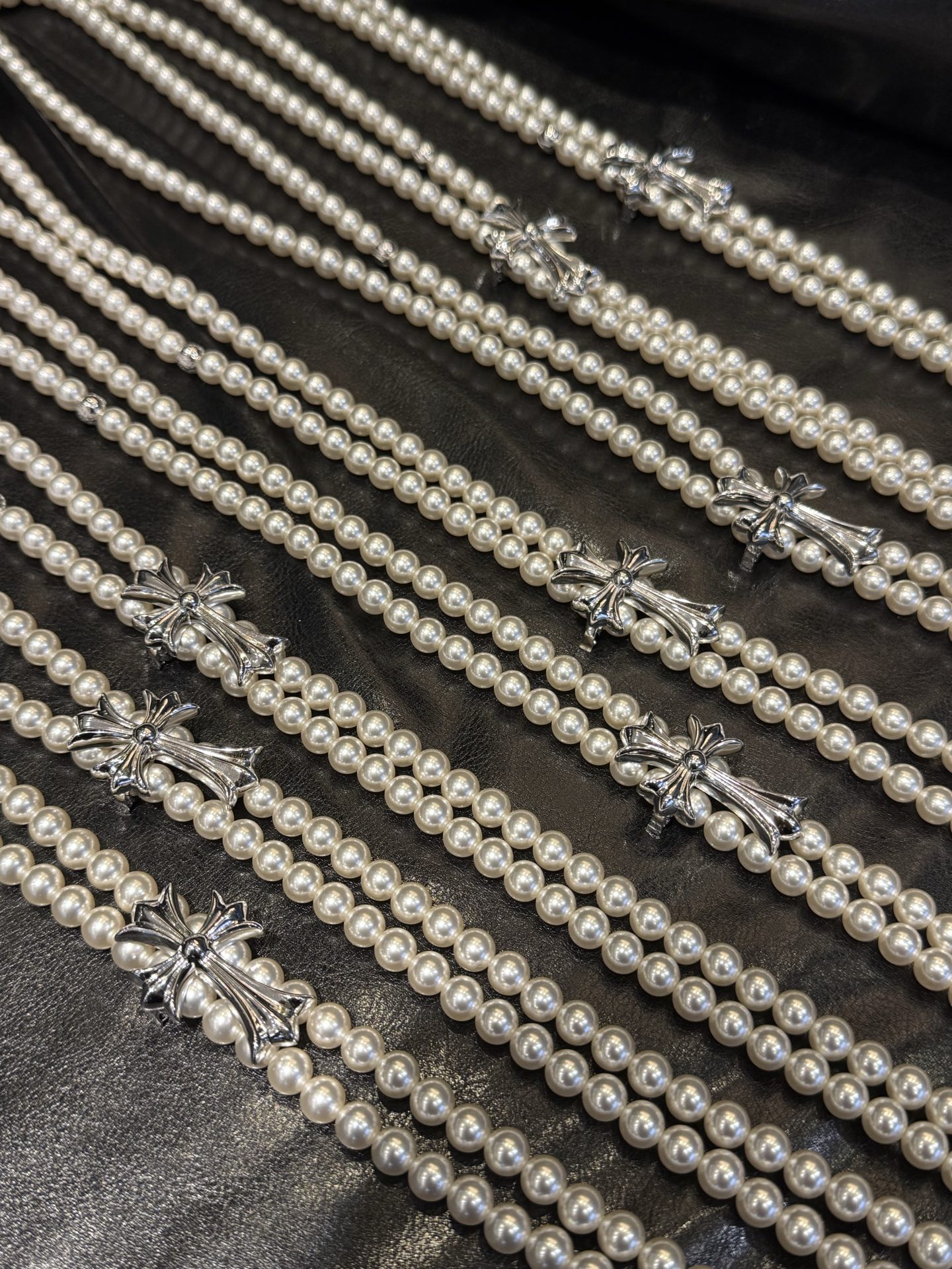 Chrome Hearts xmikimoto co-branded cross bullet tassel earrings（CHROME HEARTS 351）