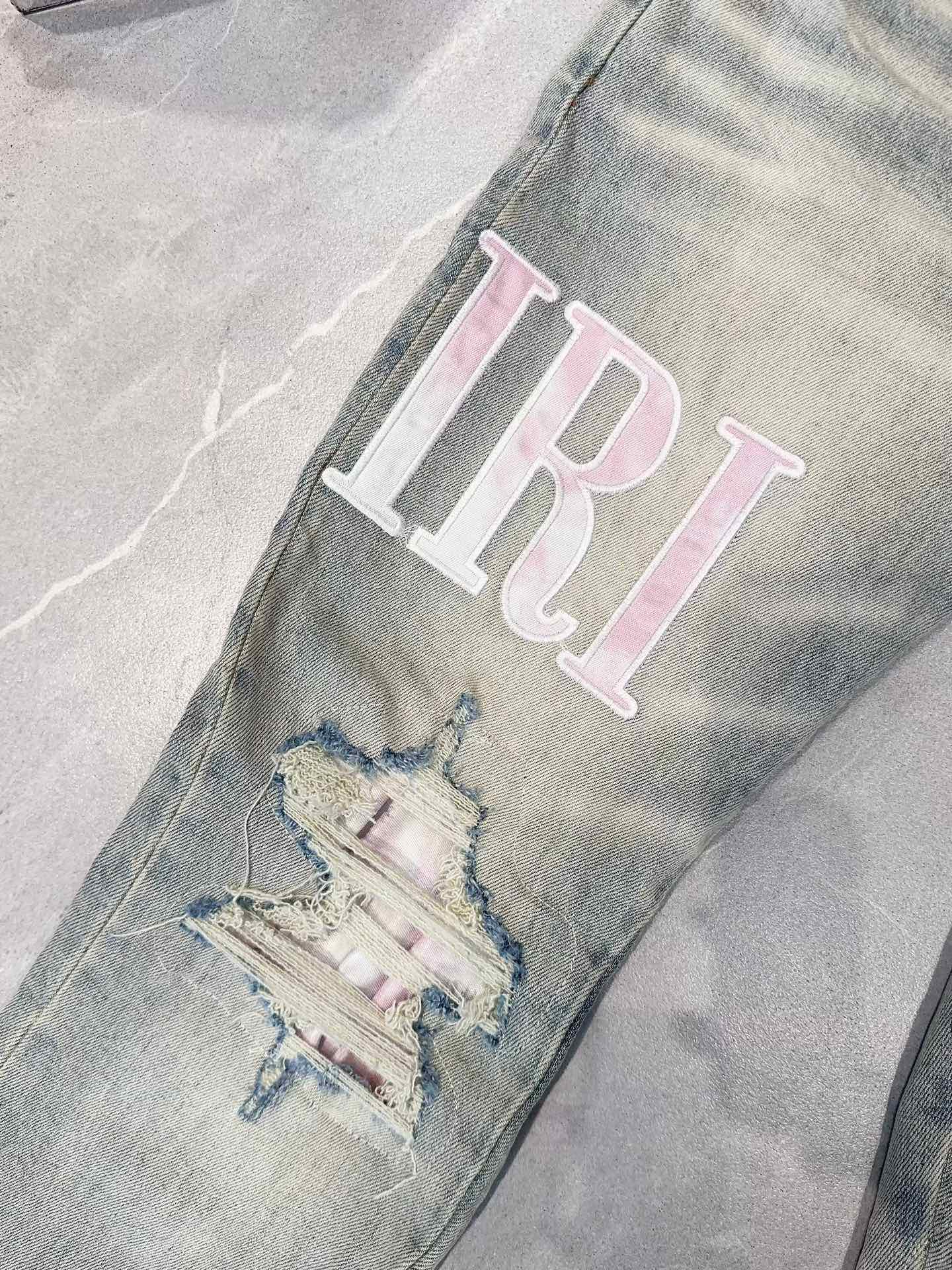 Amiri Stone Indigo Jeans (SS23MDS002765）