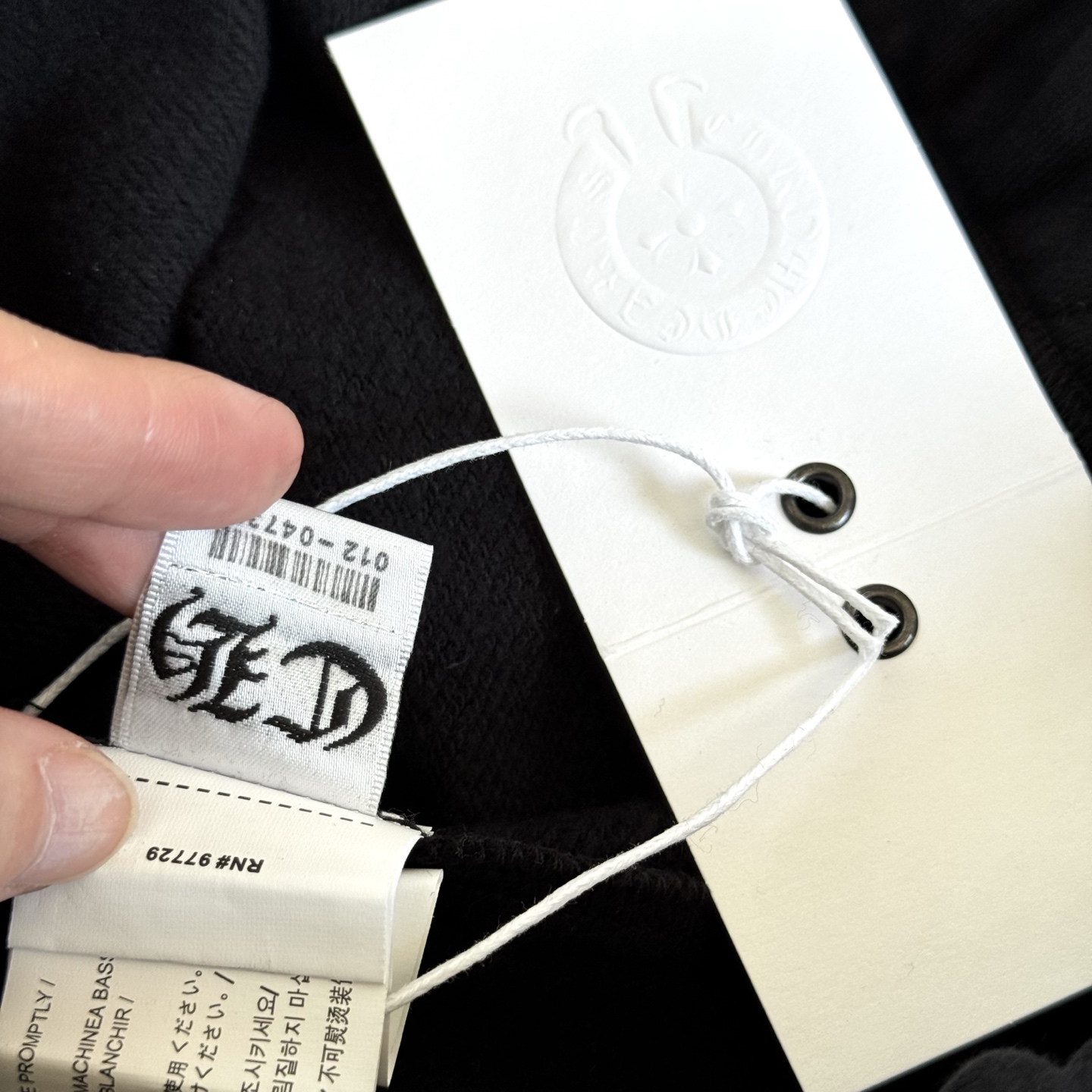 CHROME HEARTS SLO RIDE Scroll Label Sweat Shorts (CH-25-1112）