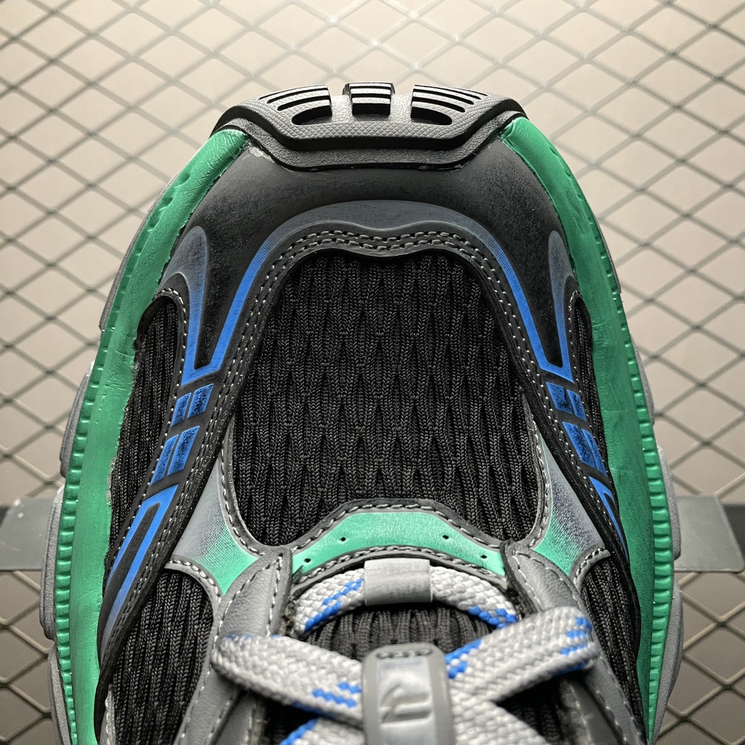 BALENCIAGA 10XL Sneaker "Black/Grey/Blue/Green"（784344W2MV21143）