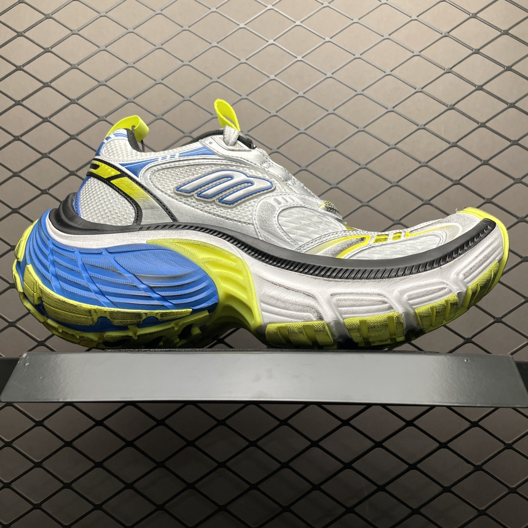 BALENCIAGA WMNS 10XL Sneaker 'White Yellow Blue'（792779W2MV29741）