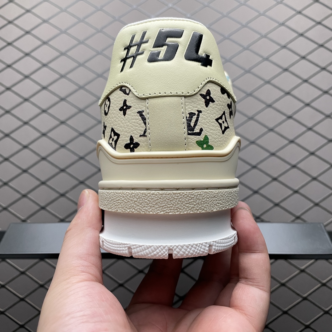 Tyler The Creator × Louis Vuitton LV Trainer Sneaker "Beige"（1ACXBG)