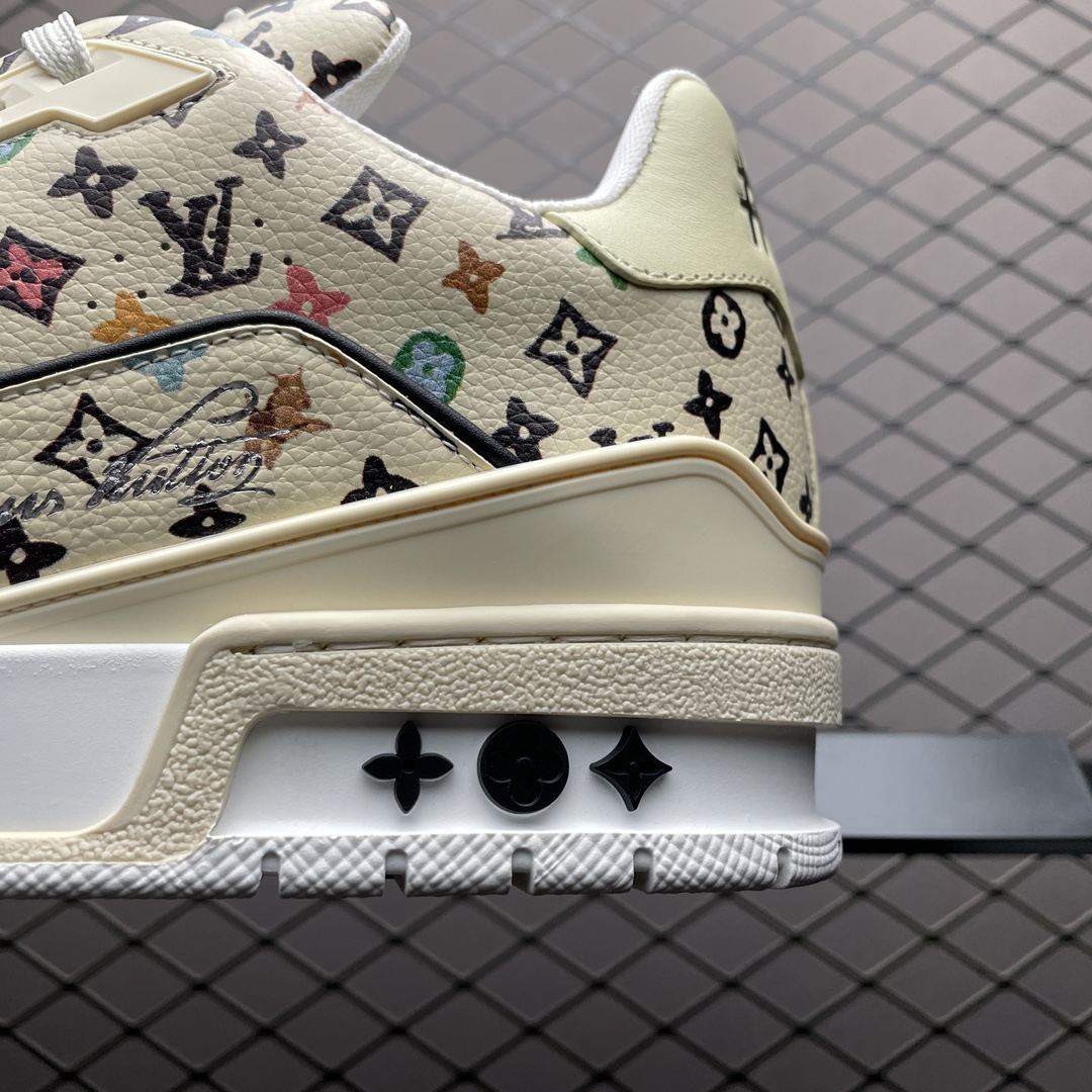 Tyler The Creator × Louis Vuitton LV Trainer Sneaker "Beige"（1ACXBG)