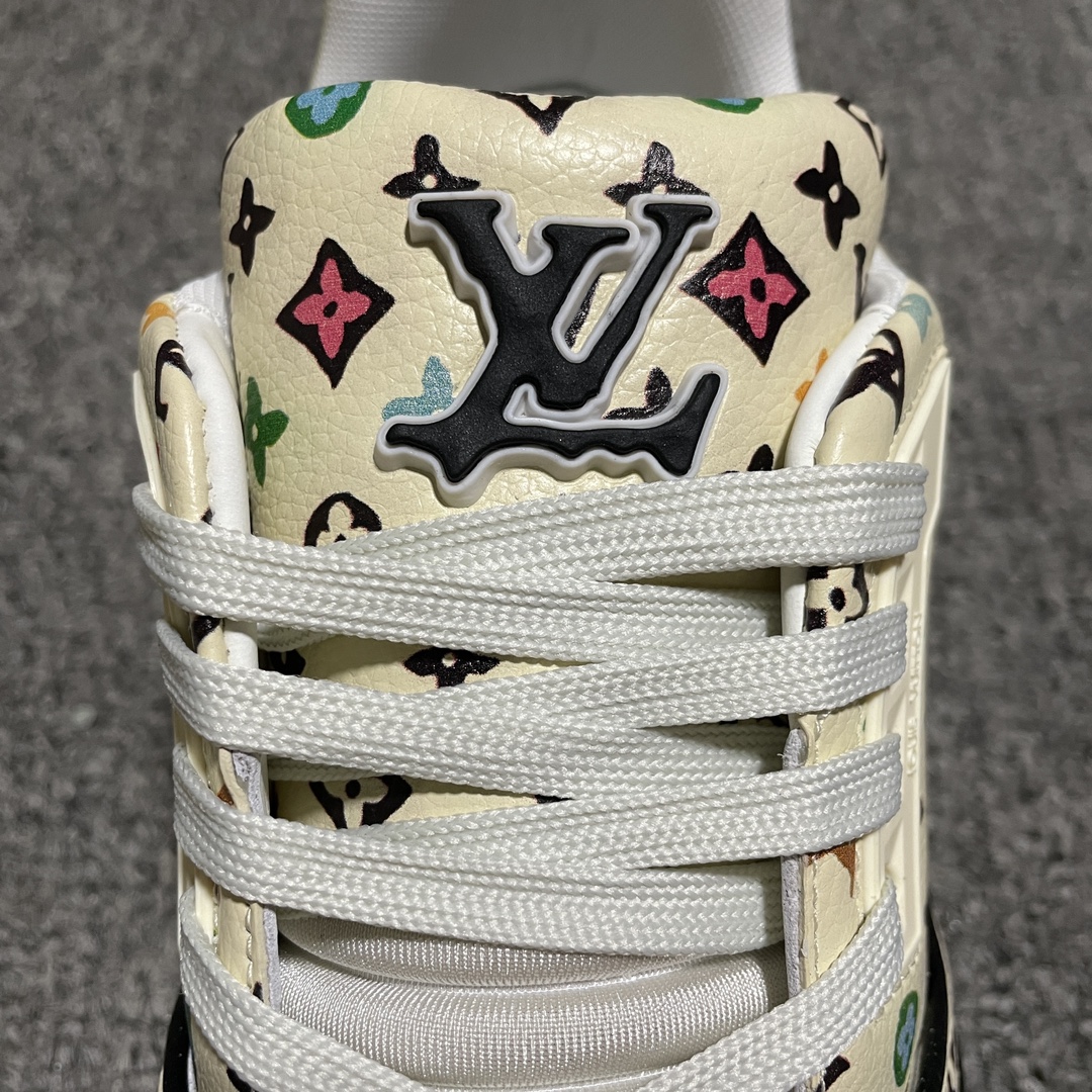 Tyler The Creator × Louis Vuitton LV Trainer Sneaker "Beige"（1ACXBG)