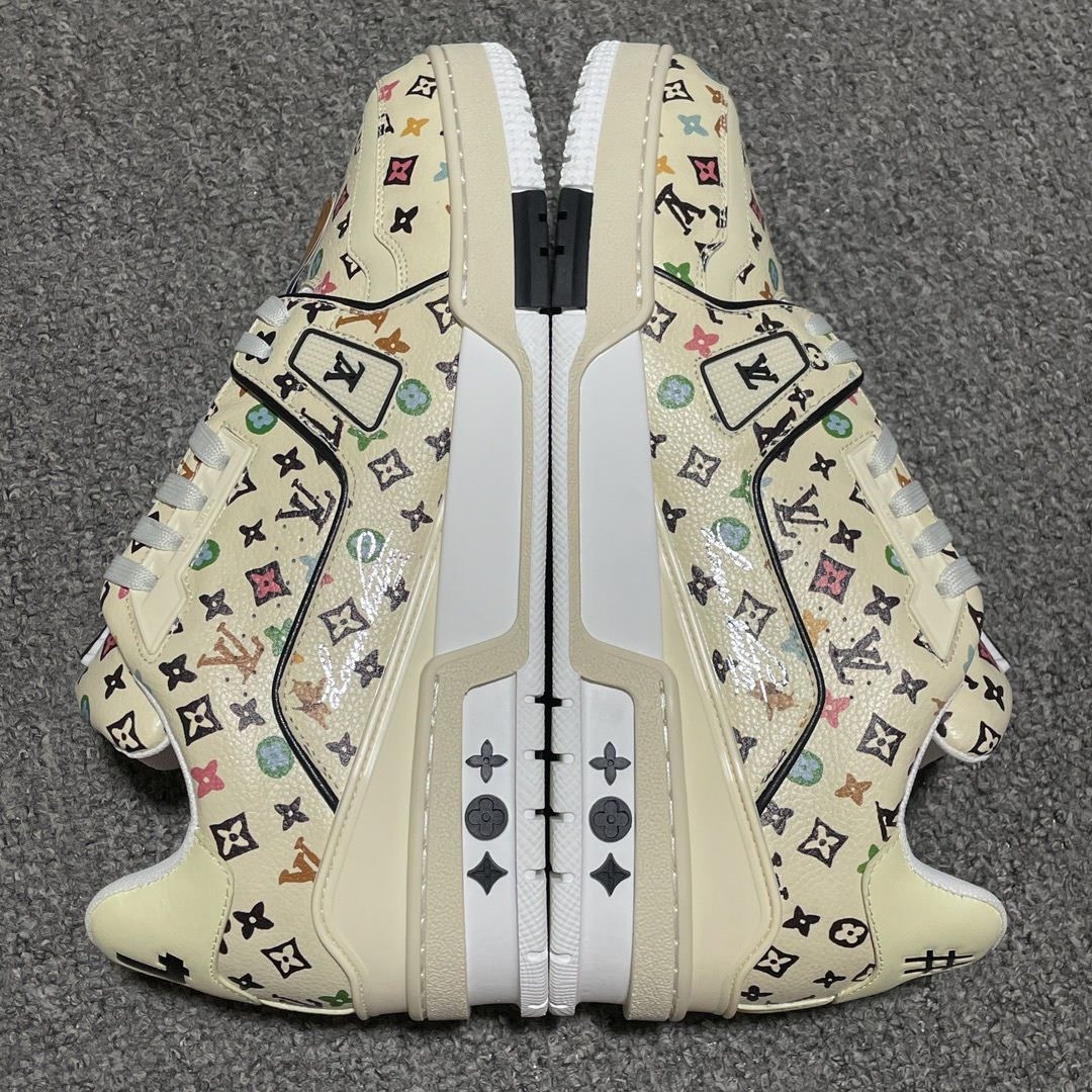 Tyler The Creator × Louis Vuitton LV Trainer Sneaker "Beige"（1ACXBG)