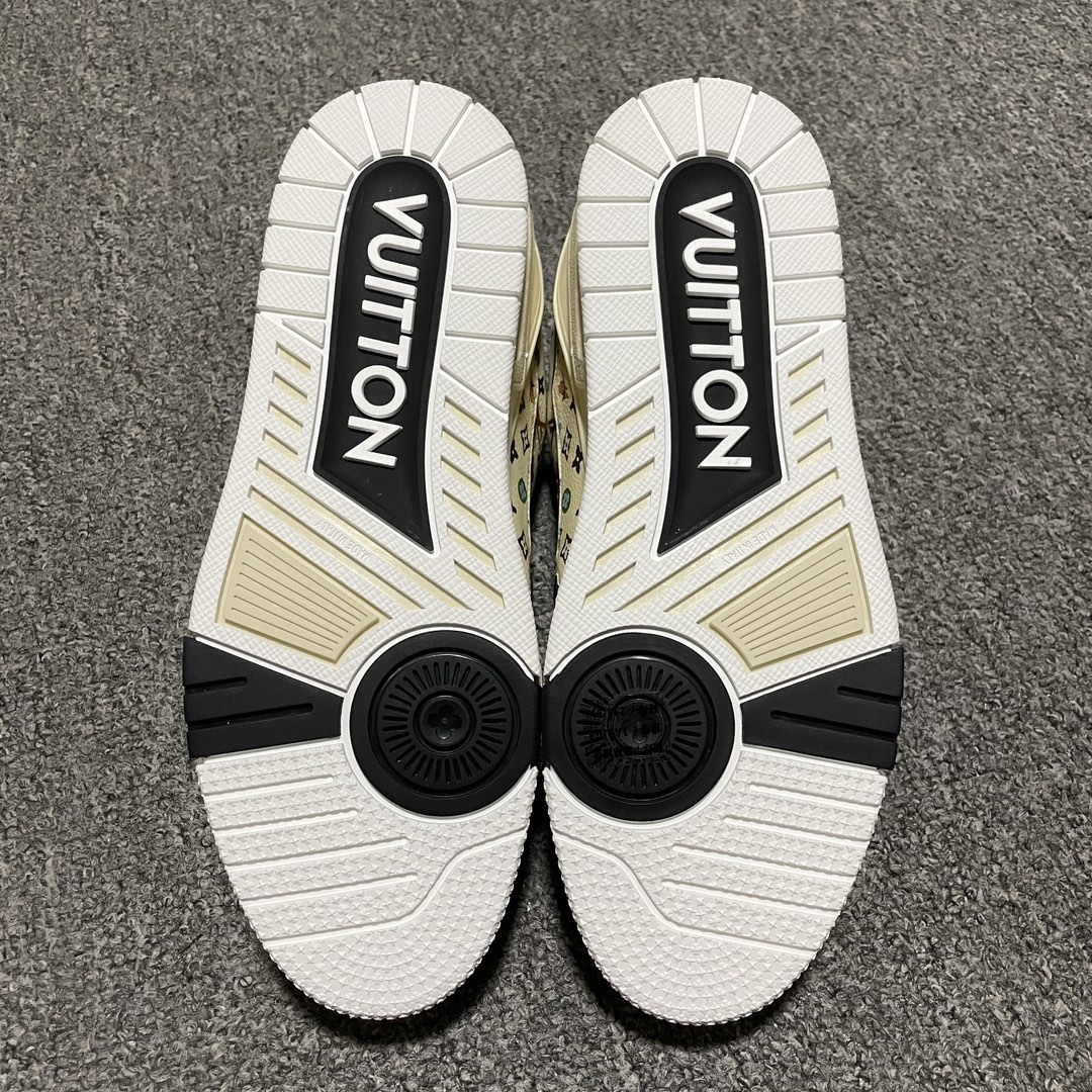 Tyler The Creator × Louis Vuitton LV Trainer Sneaker "Beige"（1ACXBG)