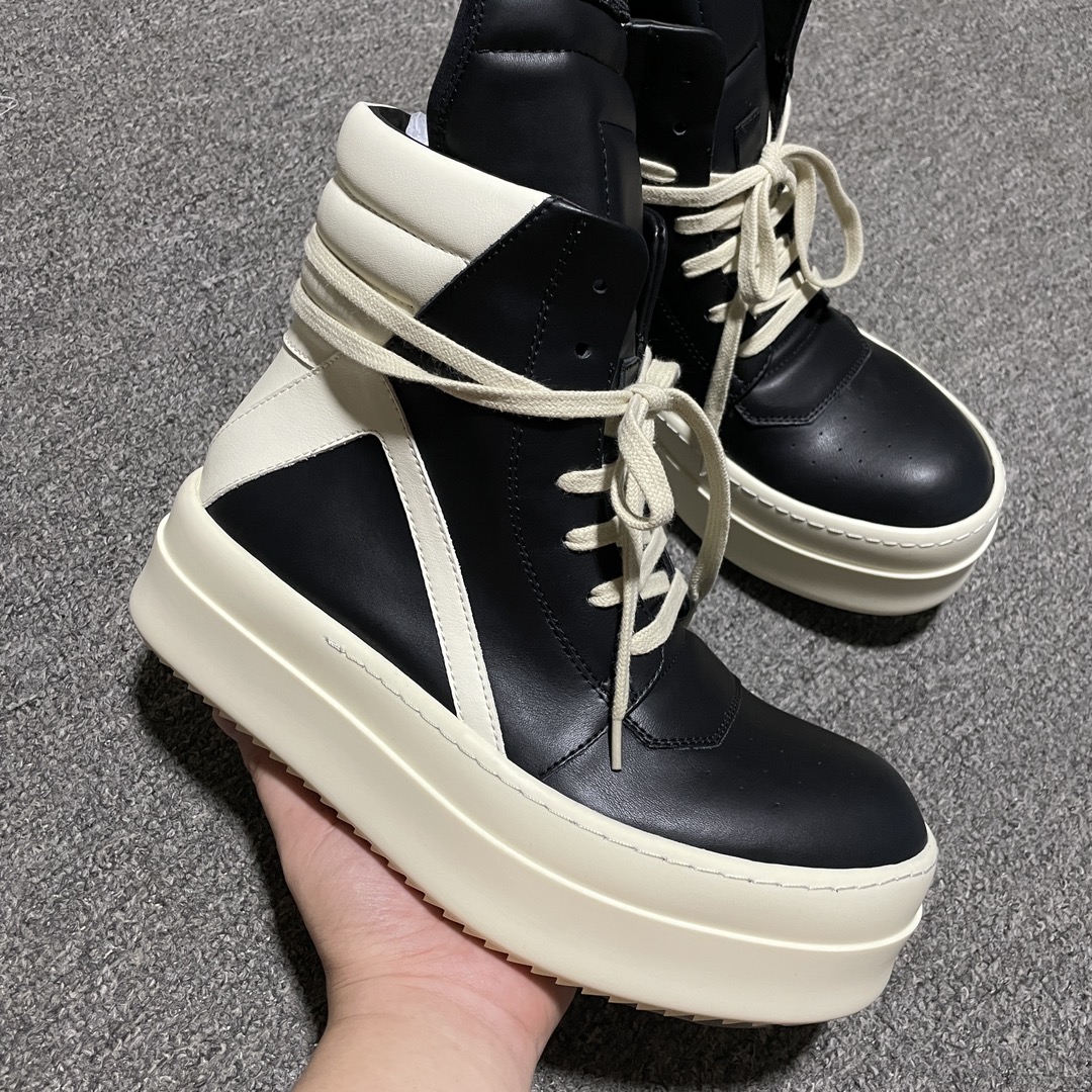 Rick Owens High Top Skateboard Shoes (RU01D3868LOOLCO-911)