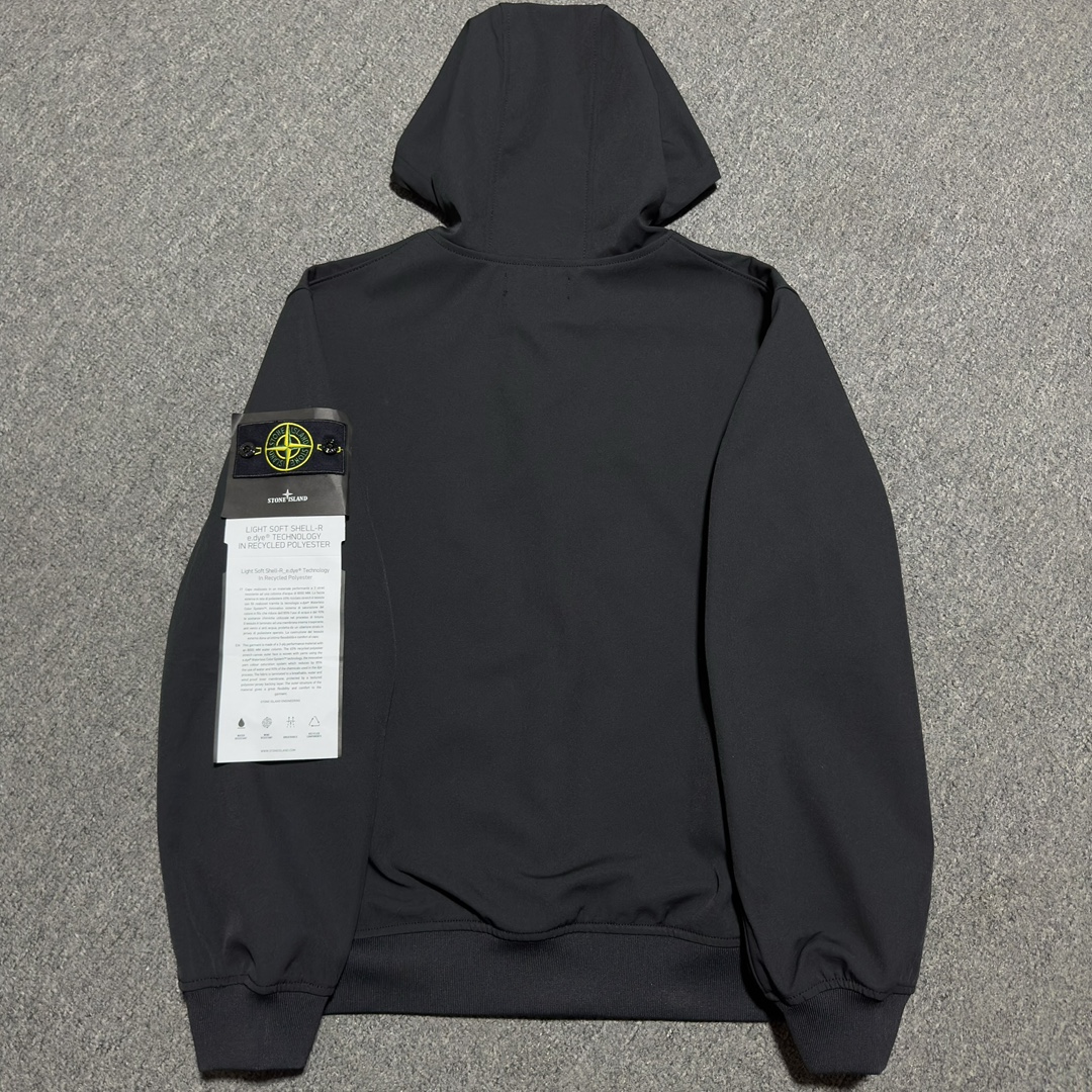 STONE ISLAND DOUBLE ZIP HOODED STRETCH JACKET（8015402-V0029）