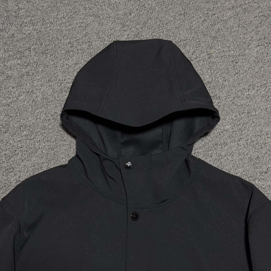 STONE ISLAND DOUBLE ZIP HOODED STRETCH JACKET（8015402-V0029）