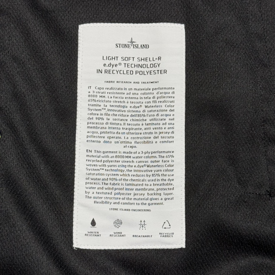 STONE ISLAND DOUBLE ZIP HOODED STRETCH JACKET（8015402-V0029）