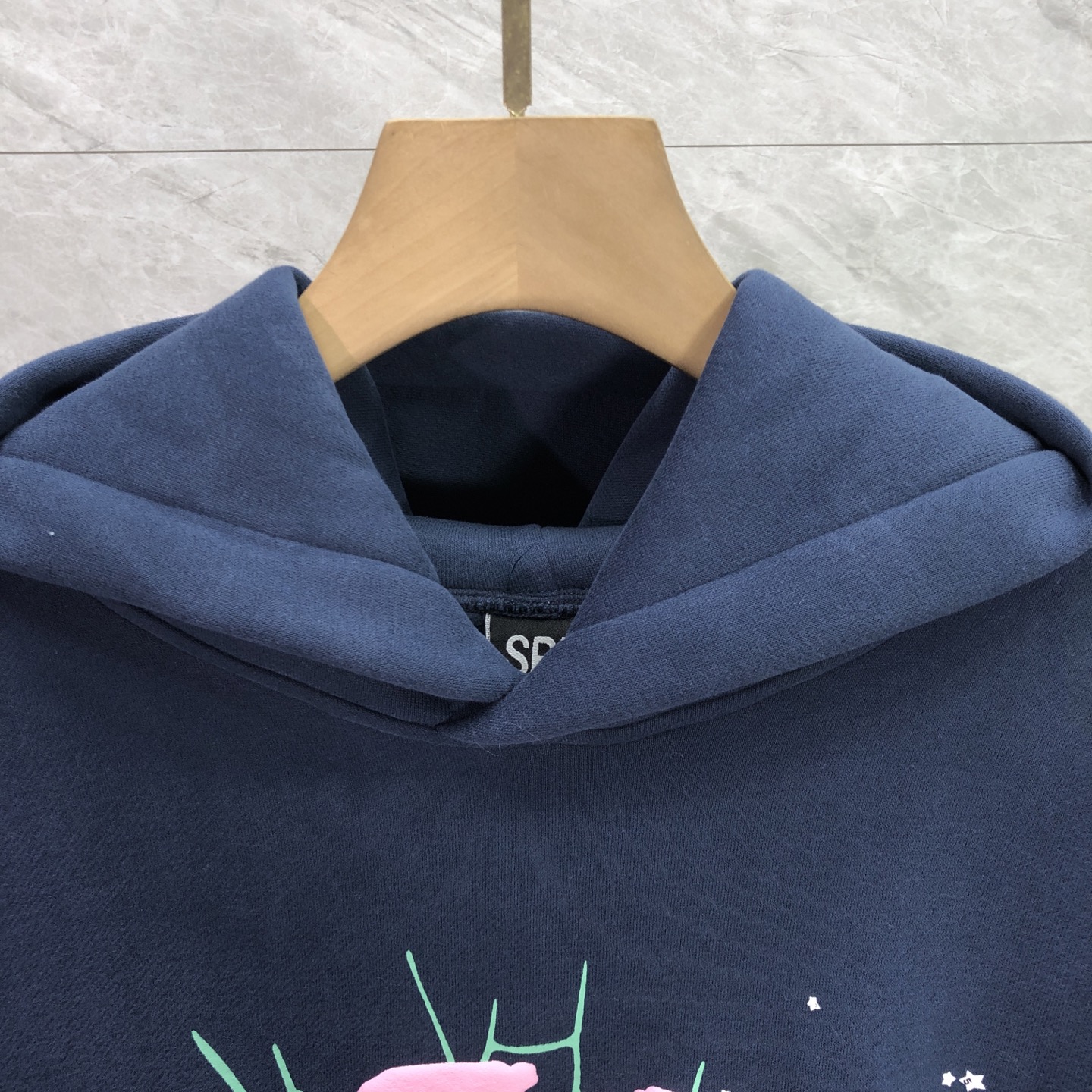 Sp5der OG Web Hoodie Navy (M01SS001OGNP）
