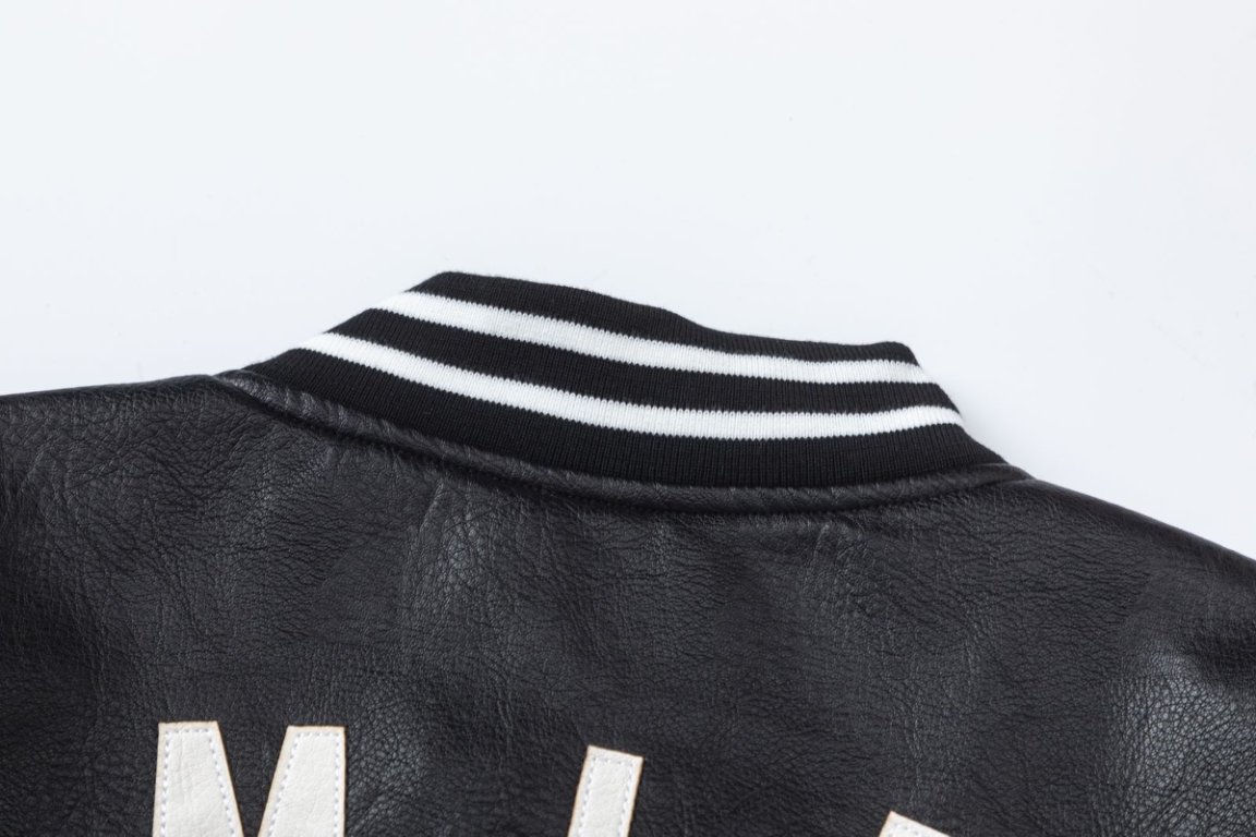 Amiri Ma Hollywood button-up bomber jacket(AMLTBB1005-001）