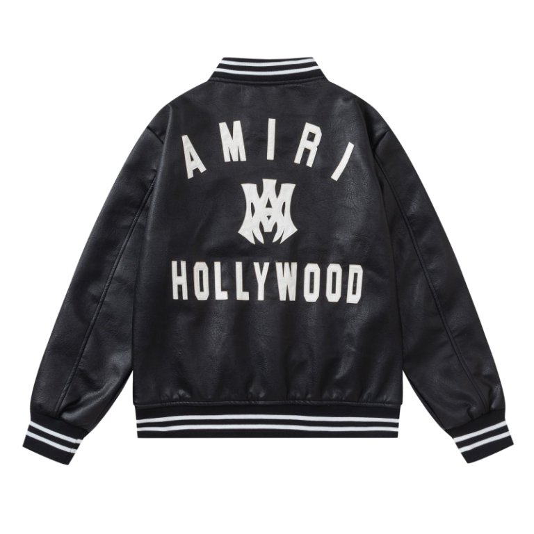 Amiri Ma Hollywood button-up bomber jacket(AMLTBB1005-001）