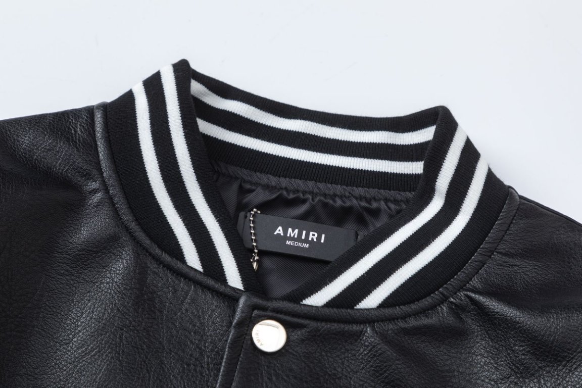 Amiri Ma Hollywood button-up bomber jacket(AMLTBB1005-001）