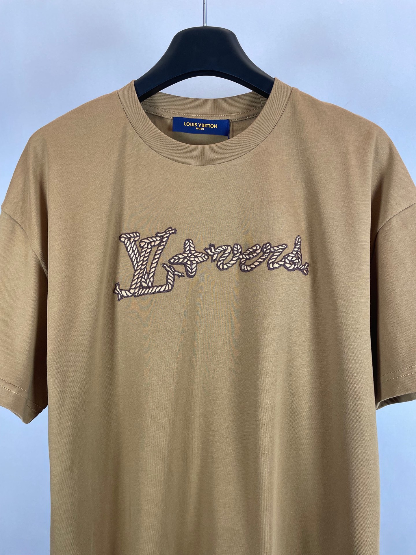 Louis Vuitton Embroidered Signature Cotton T-Shirt（1AFXP1）