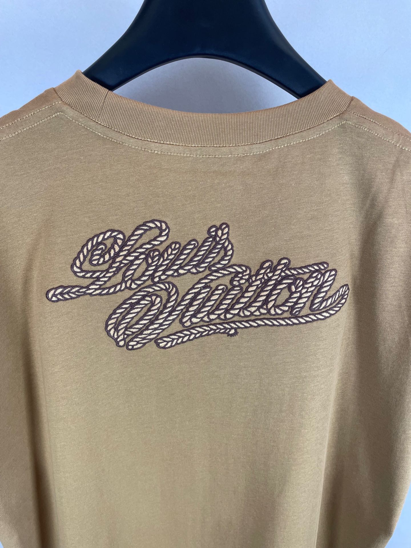 Louis Vuitton Embroidered Signature Cotton T-Shirt（1AFXP1）