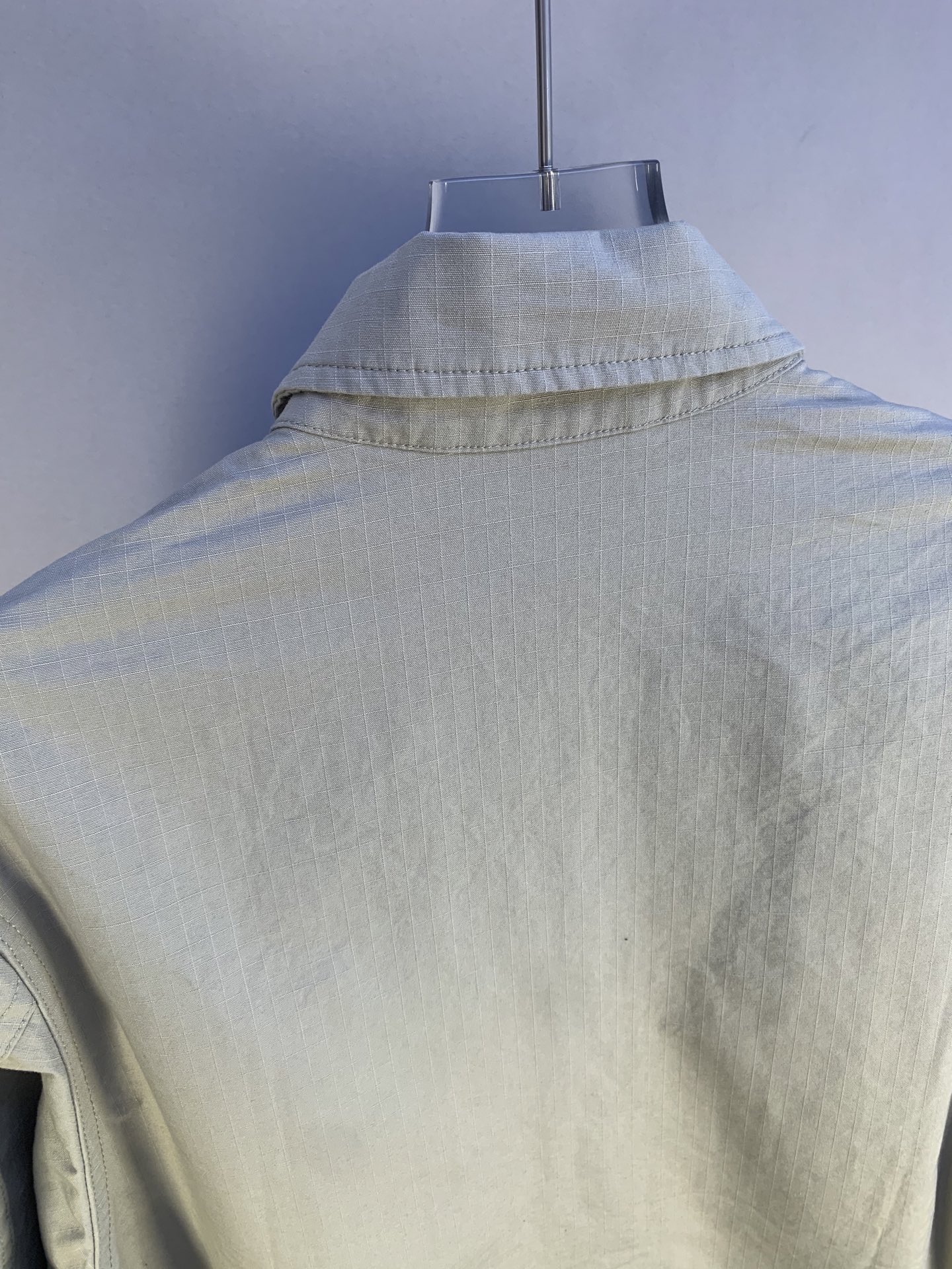 BALENCIAGA Men's Military Shirt "Dark Gray"（814719TQP131140）