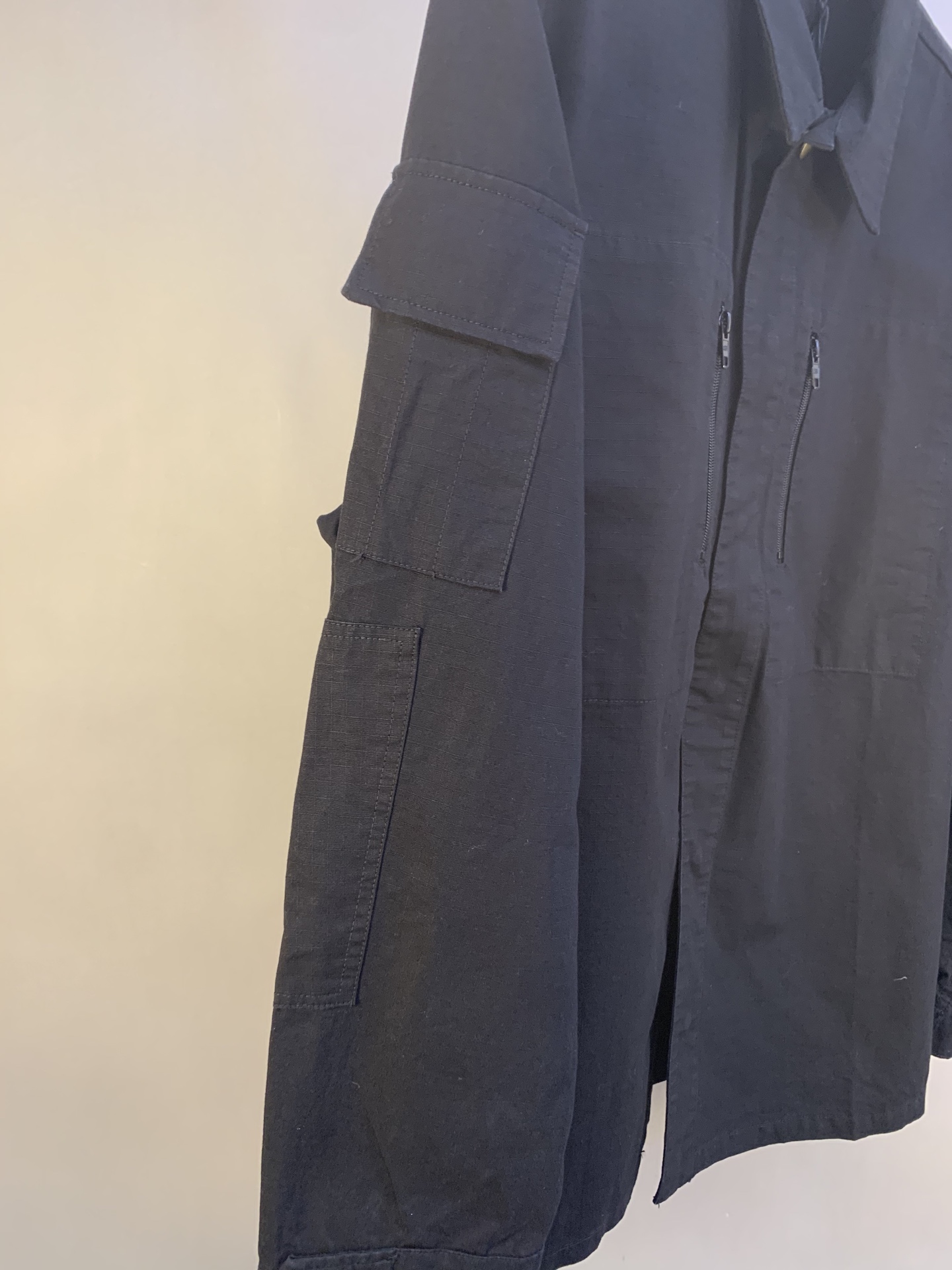 BALENCIAGA Men's Military Shirt "Dark Gray"（814719TQP131140）