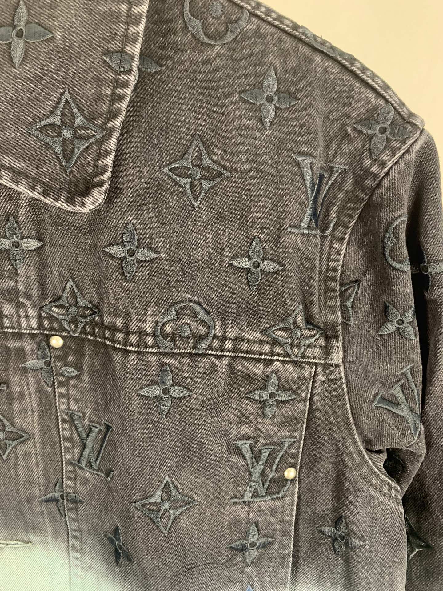 Louis Vuitton Embroidered Denim Blouson（1AF776）