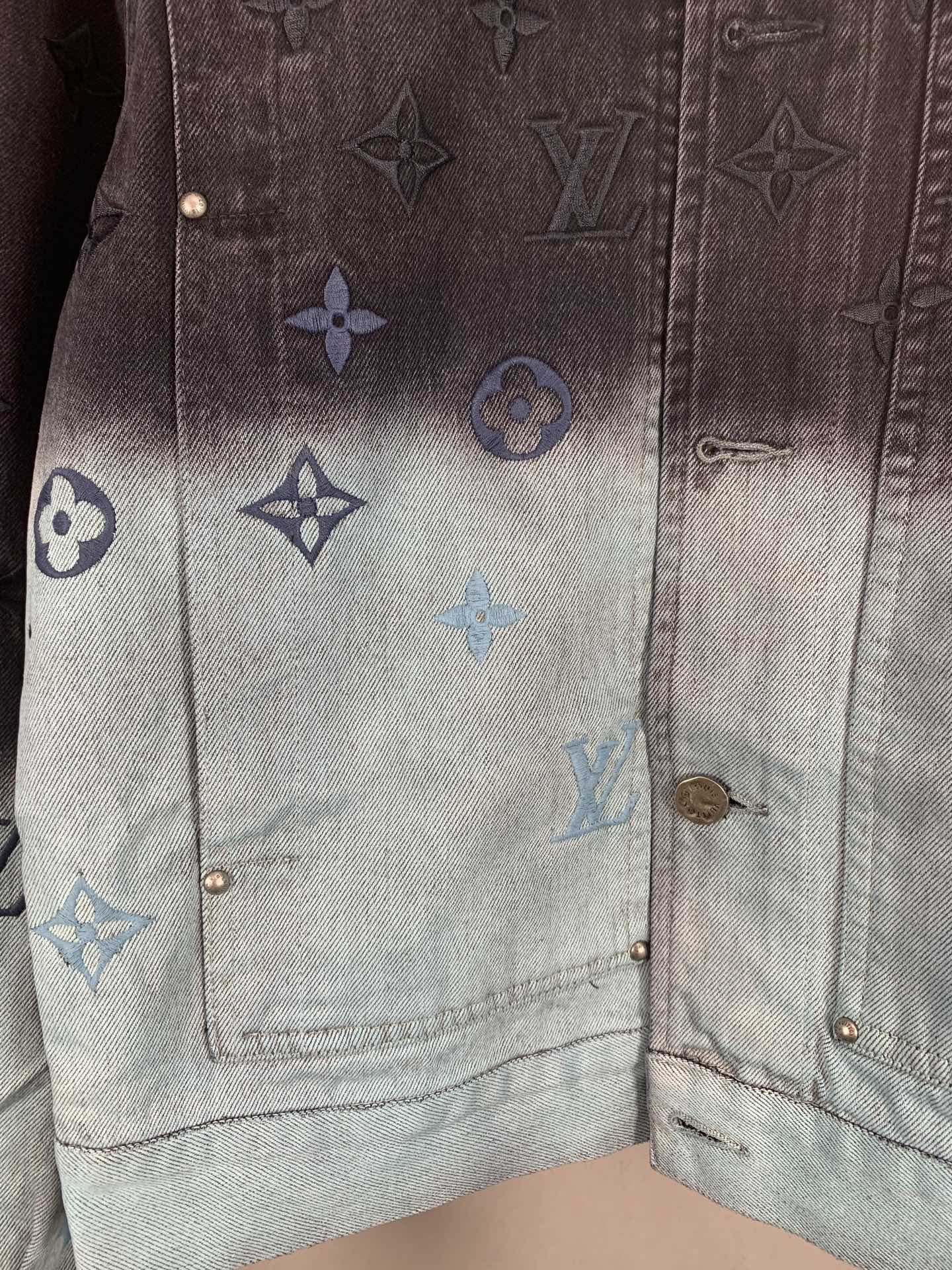 Louis Vuitton Embroidered Denim Blouson（1AF776）