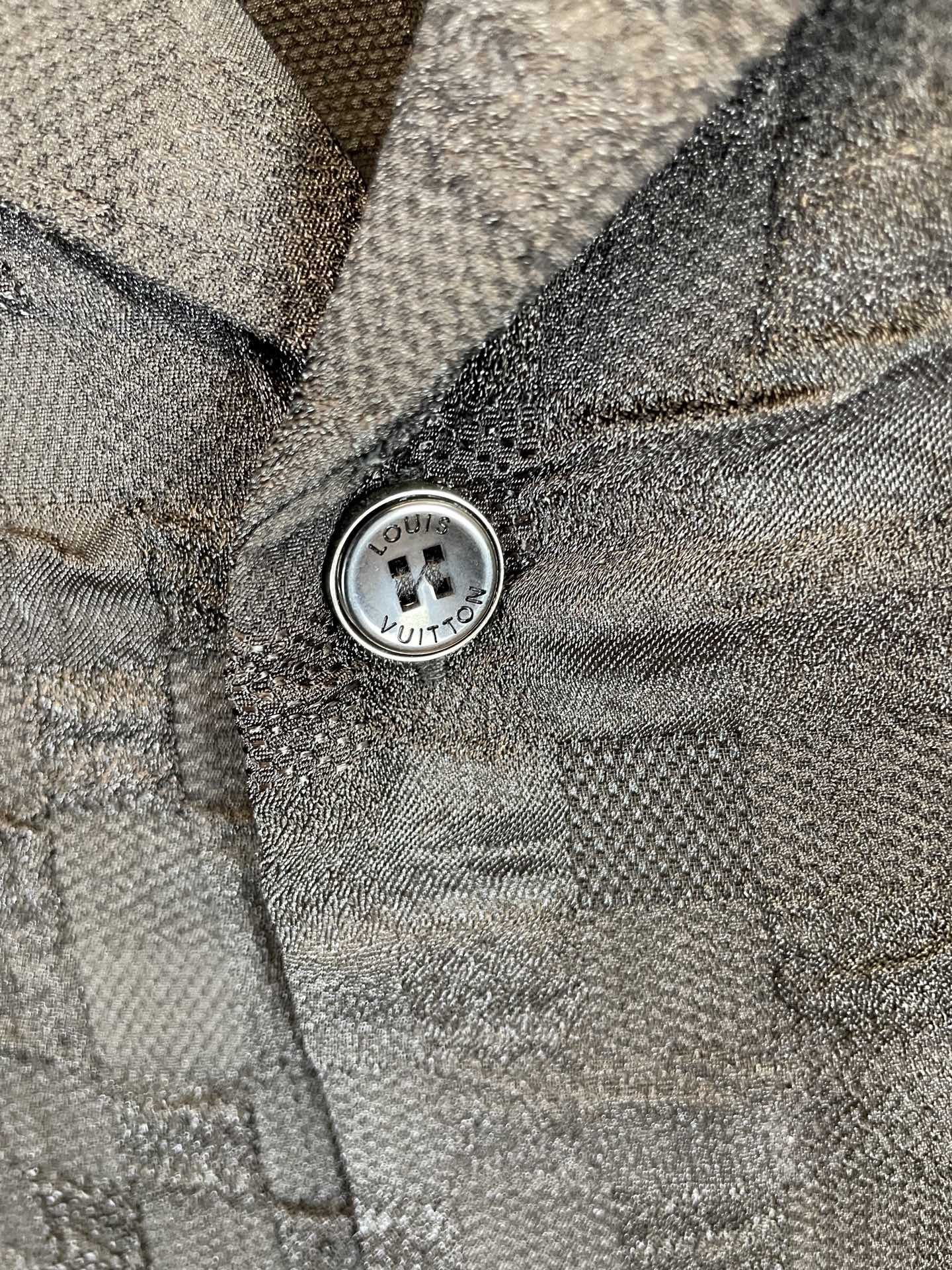 Louis Vuitton Graphic Jacquard Short-Sleeved Shirt Black（1AHCH2）