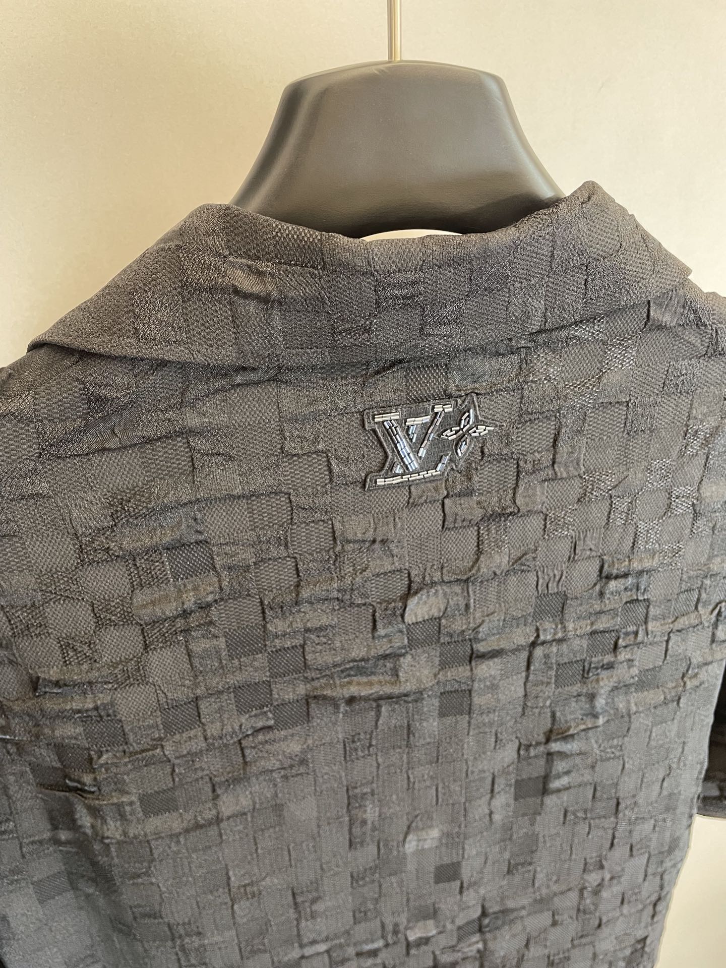 Louis Vuitton Graphic Jacquard Short-Sleeved Shirt Black（1AHCH2）
