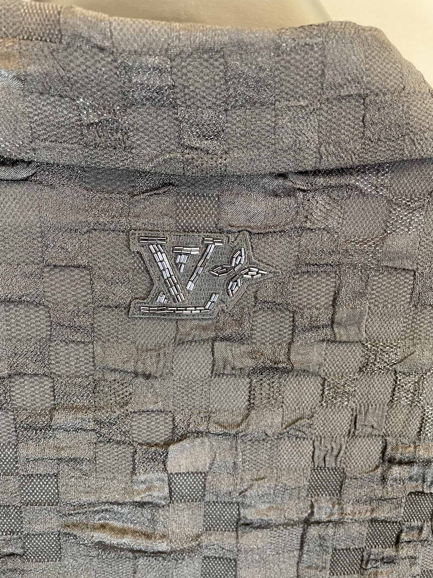 Louis Vuitton Graphic Jacquard Short-Sleeved Shirt Black（1AHCH2）