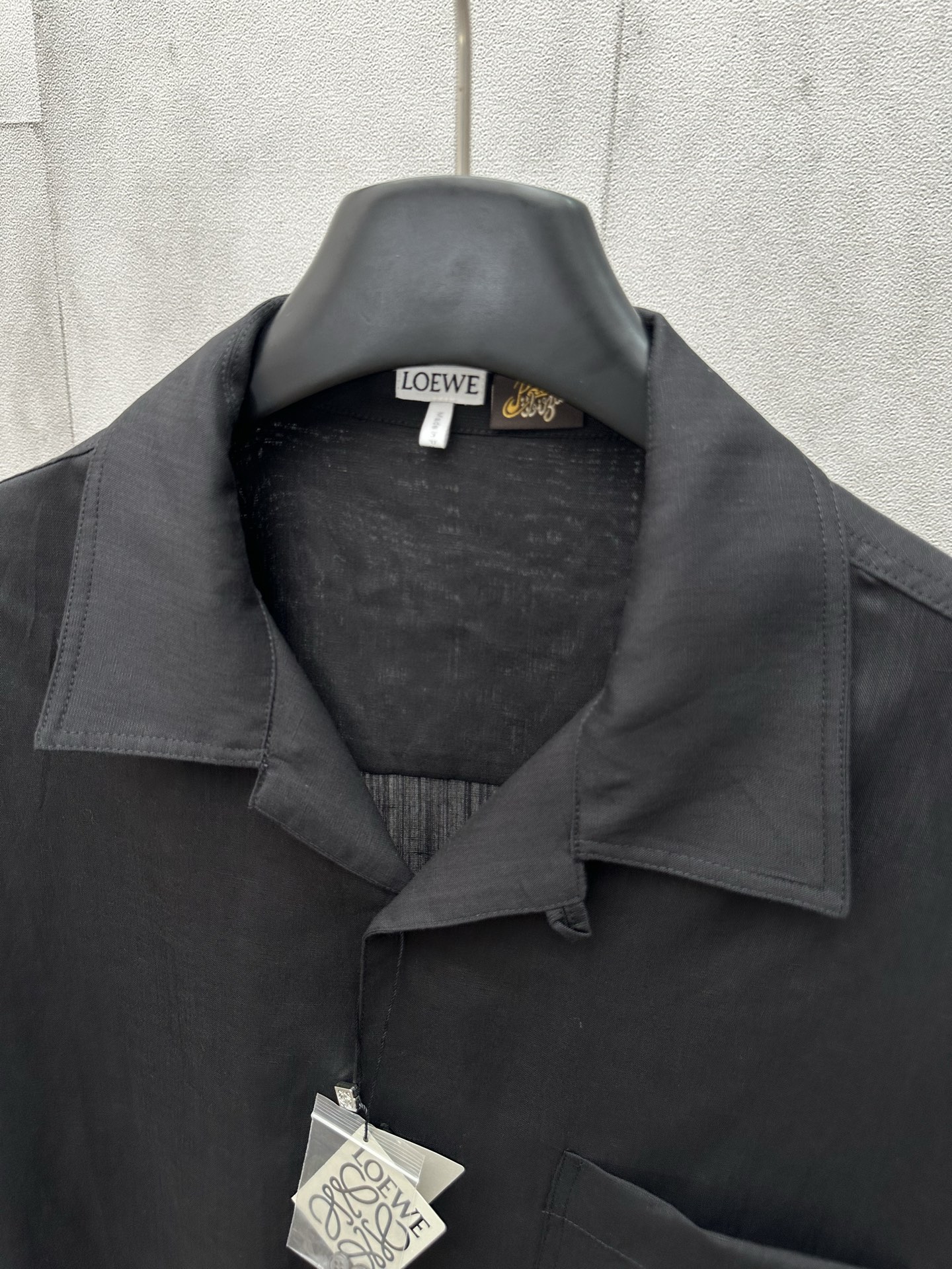 Loewe short sleeve shirt in rayon and linen（H616Y05X73-1100）