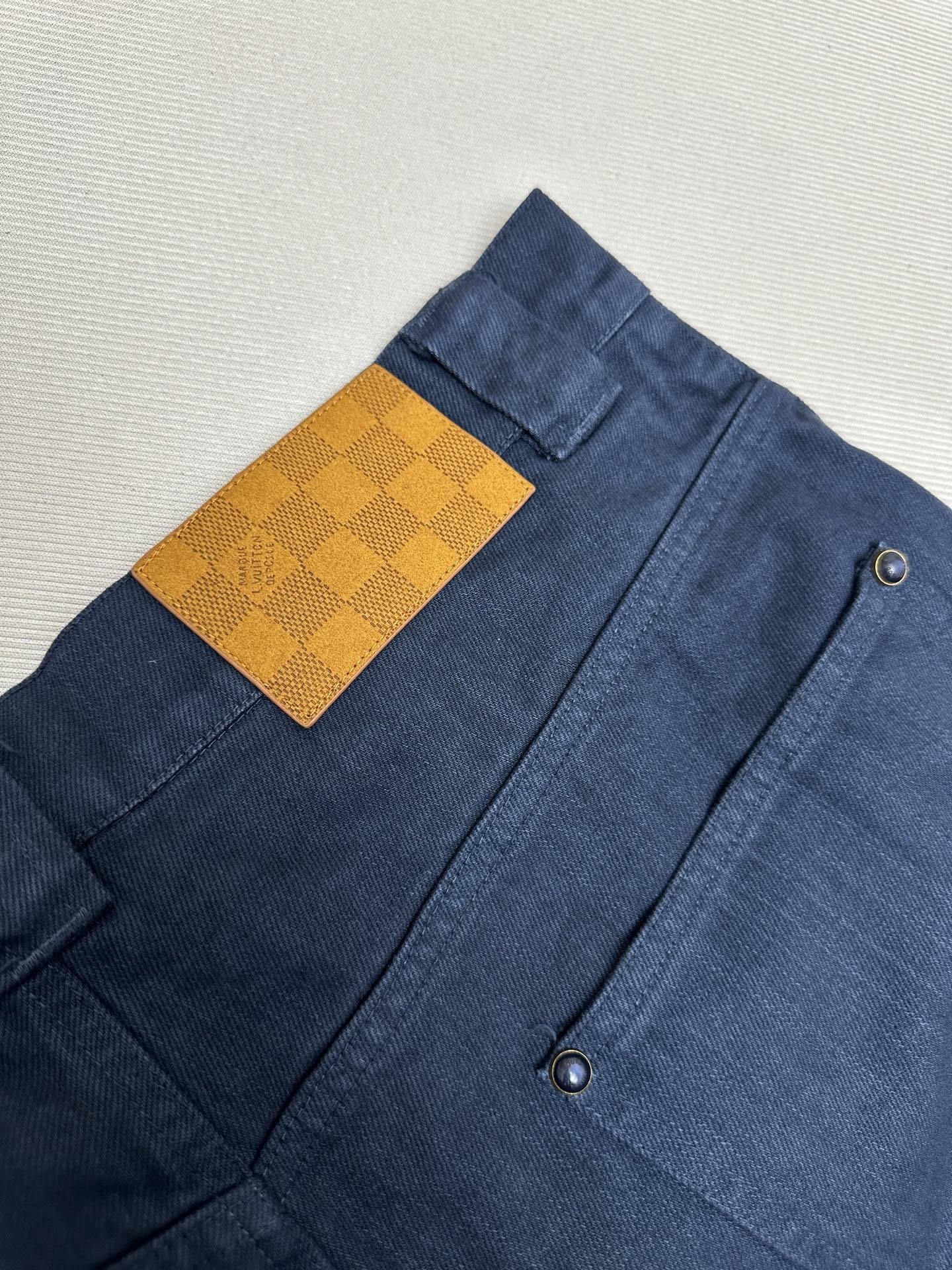 Louis Vuitton Garment-Dyed Denim Carpenter Trousers（1AHVCG）