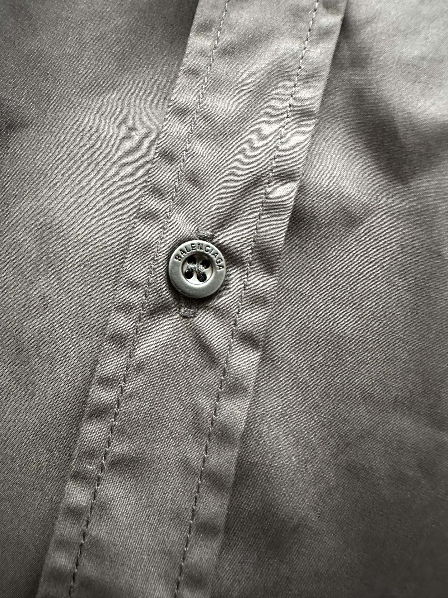 BALENCIAGA Men's Workwear Short Sleeve Large Fit Shirt "Black" (839215TRM171000）