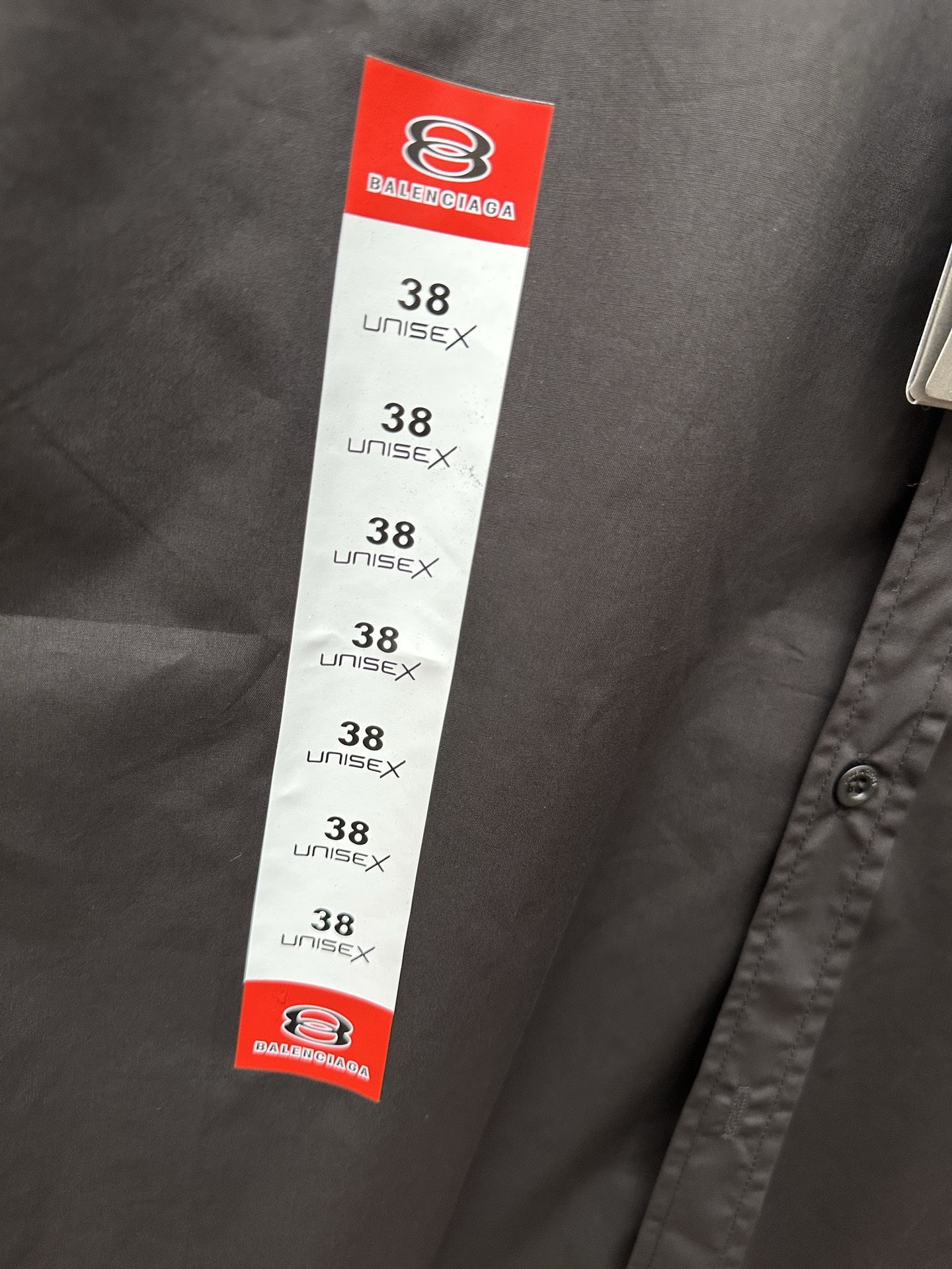 BALENCIAGA Men's Workwear Short Sleeve Large Fit Shirt "Black" (839215TRM171000）