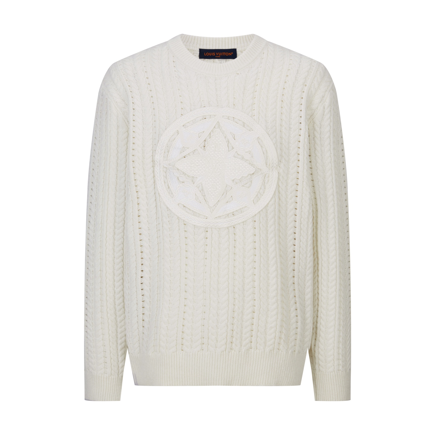Louis Vuitton Long-Sleeved Cable-Knit Crewneck（1AHVOE）